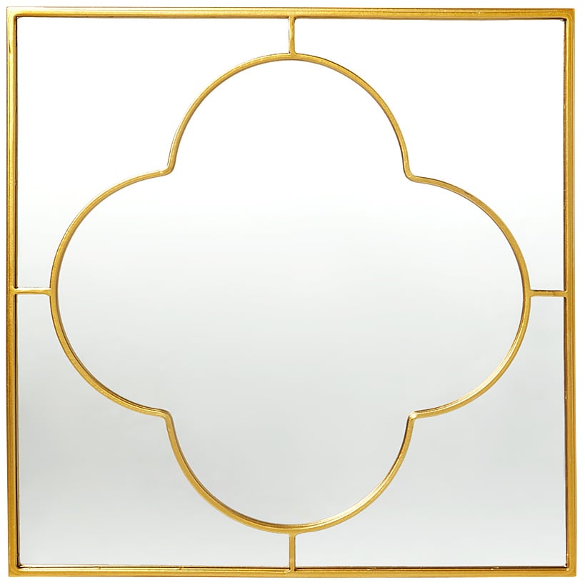 Decorative Flower or Oval Metal Mirrors - Black or Gold