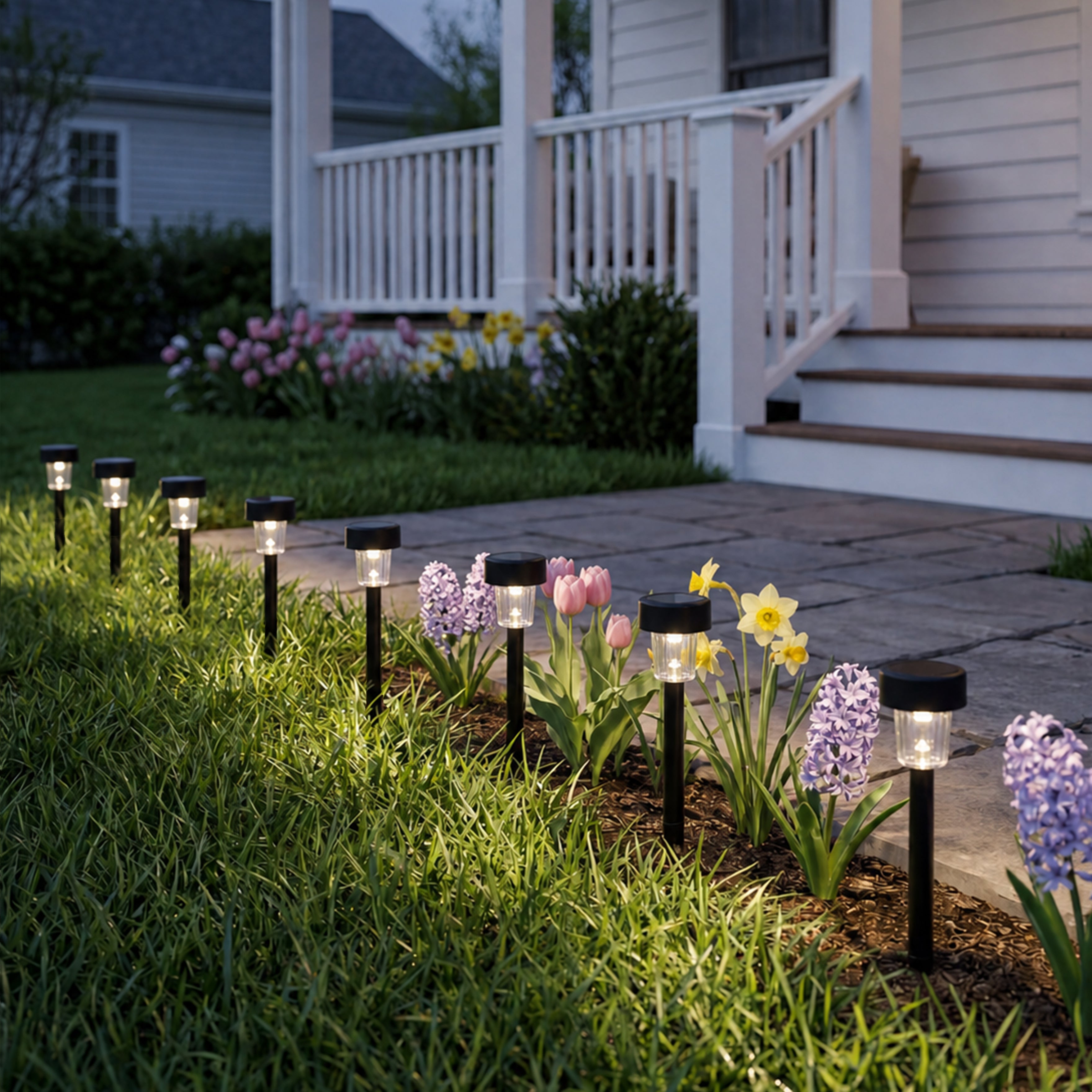 Mini Solar Lights Outdoor Garden Lights 10 Pack | The Lakeside