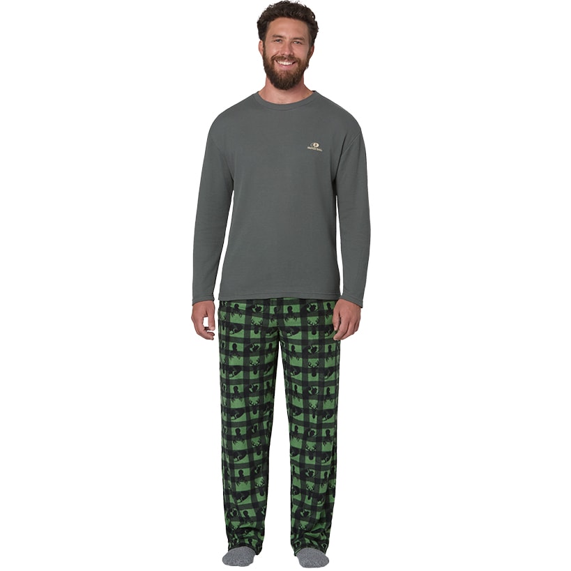 Mossy Oak Men's Fleece Pants and Thermal Top