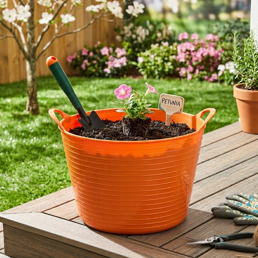 Multi Purpose Flexible Garden Tub With Handles 12L | The Lakeside
