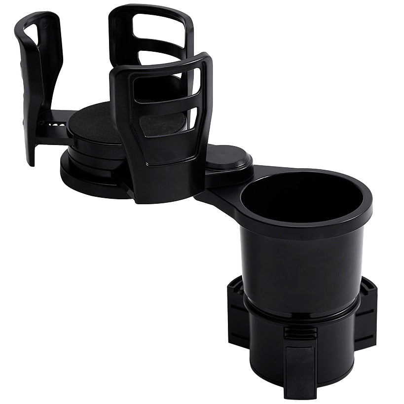 Multifunctional Adjustable Car Cup Holder for Dual Cups and Snacks