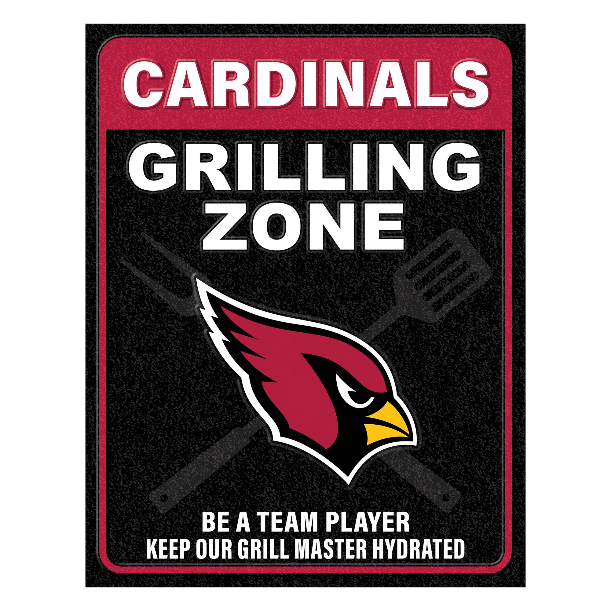 NFL Grill Zone Metal Sign
