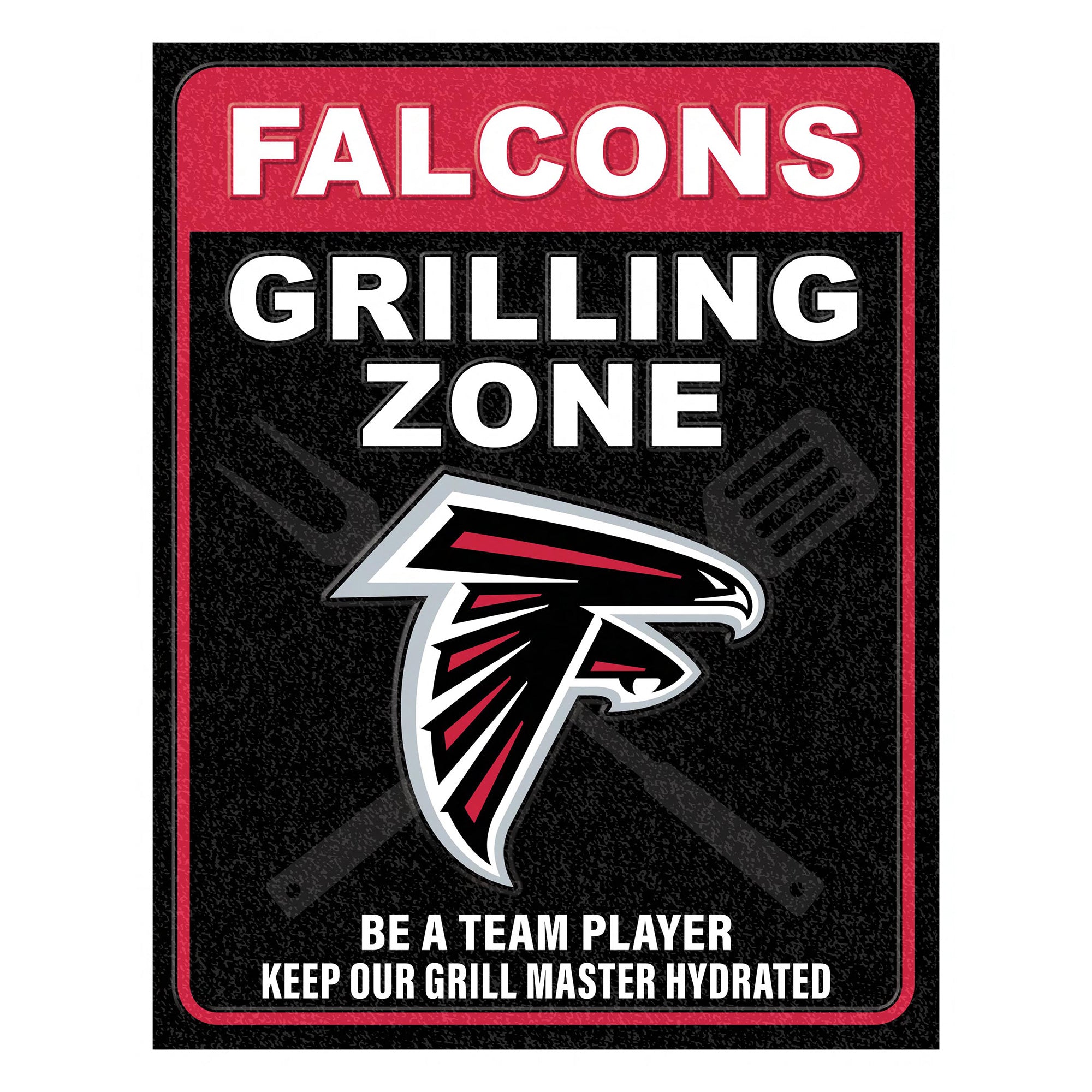 NFL Grill Zone Metal Sign