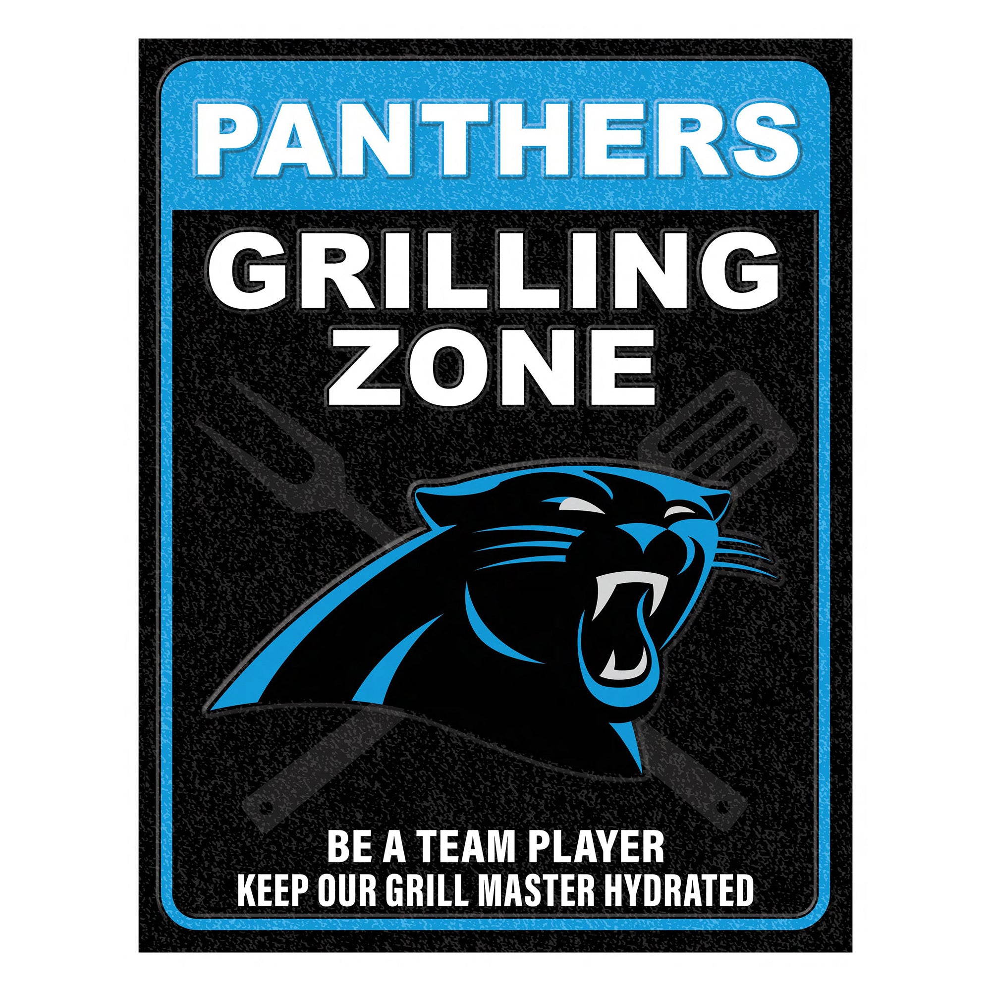 NFL Grill Zone Metal Sign