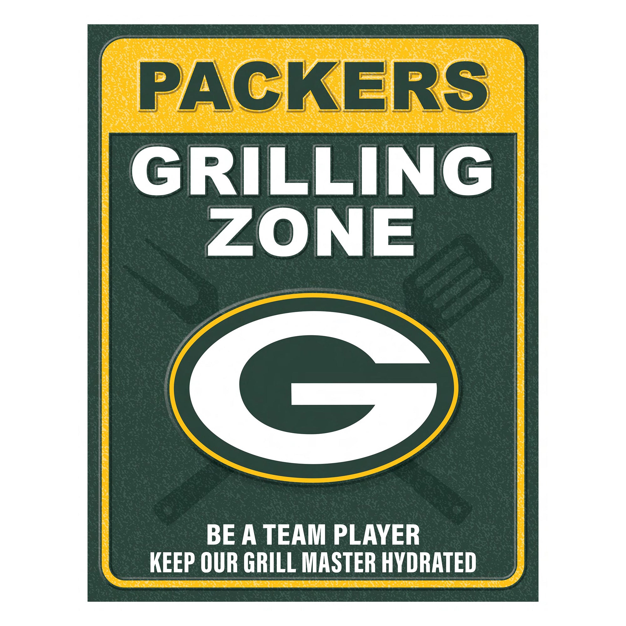 NFL Grill Zone Metal Sign