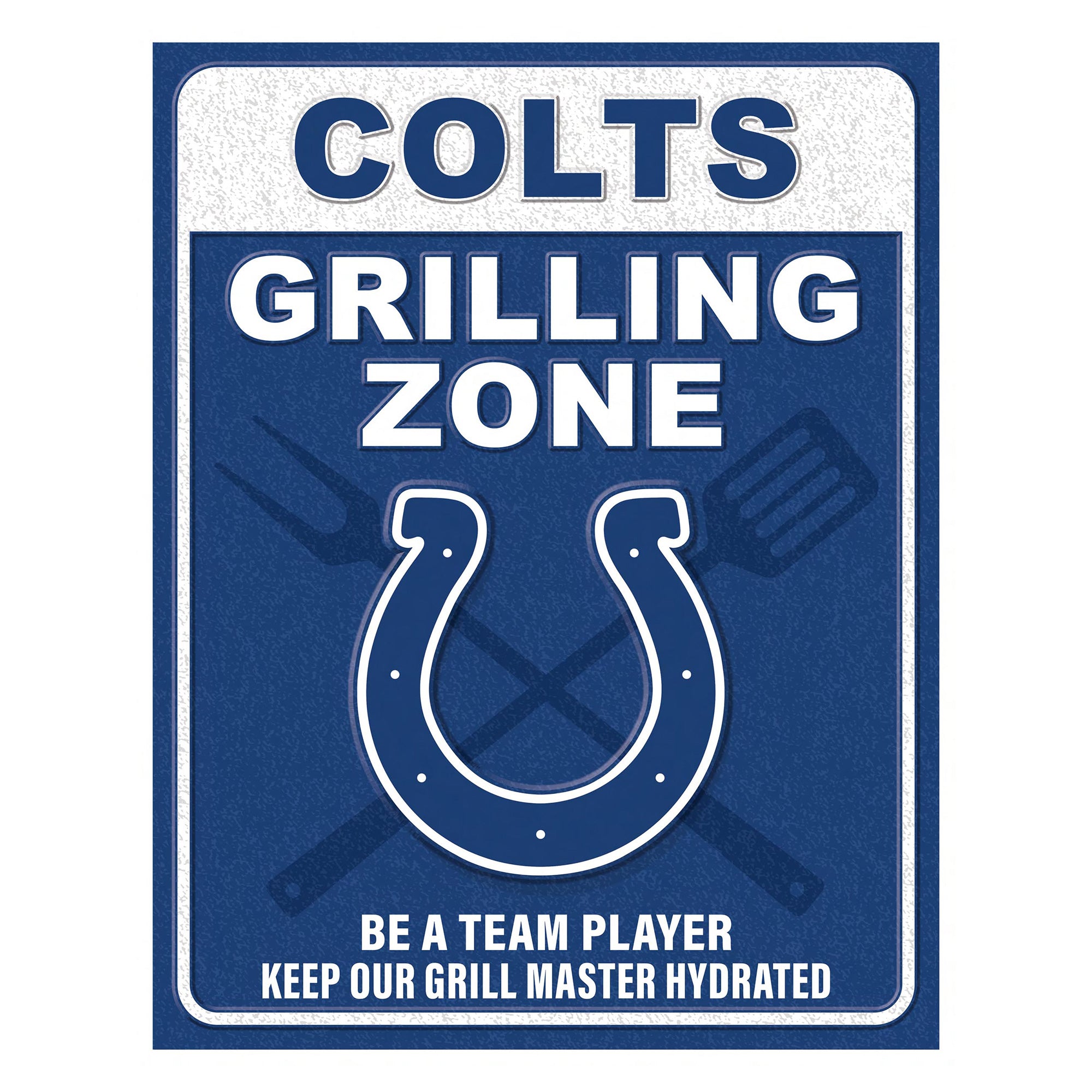 NFL Grill Zone Metal Sign