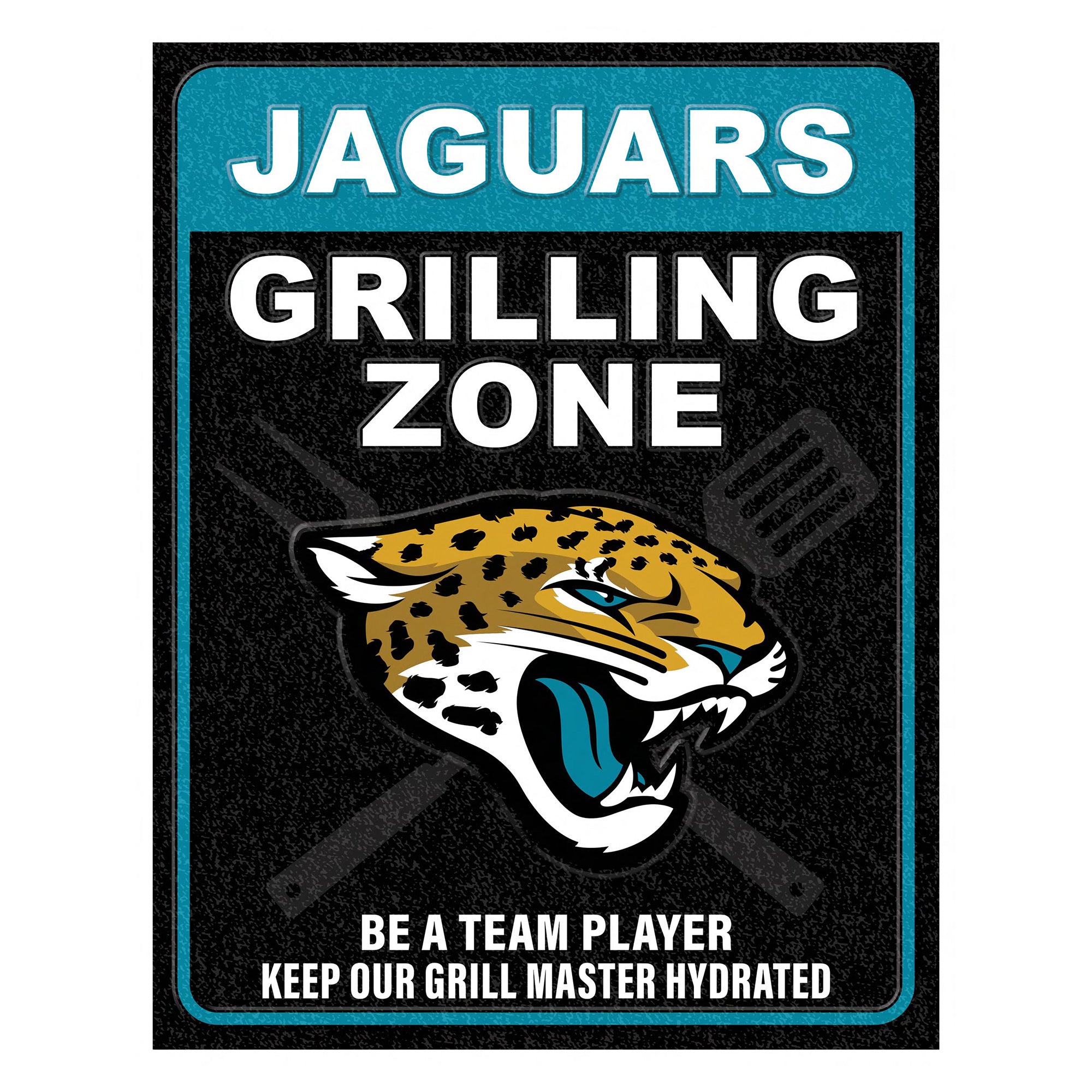 NFL Grill Zone Metal Sign