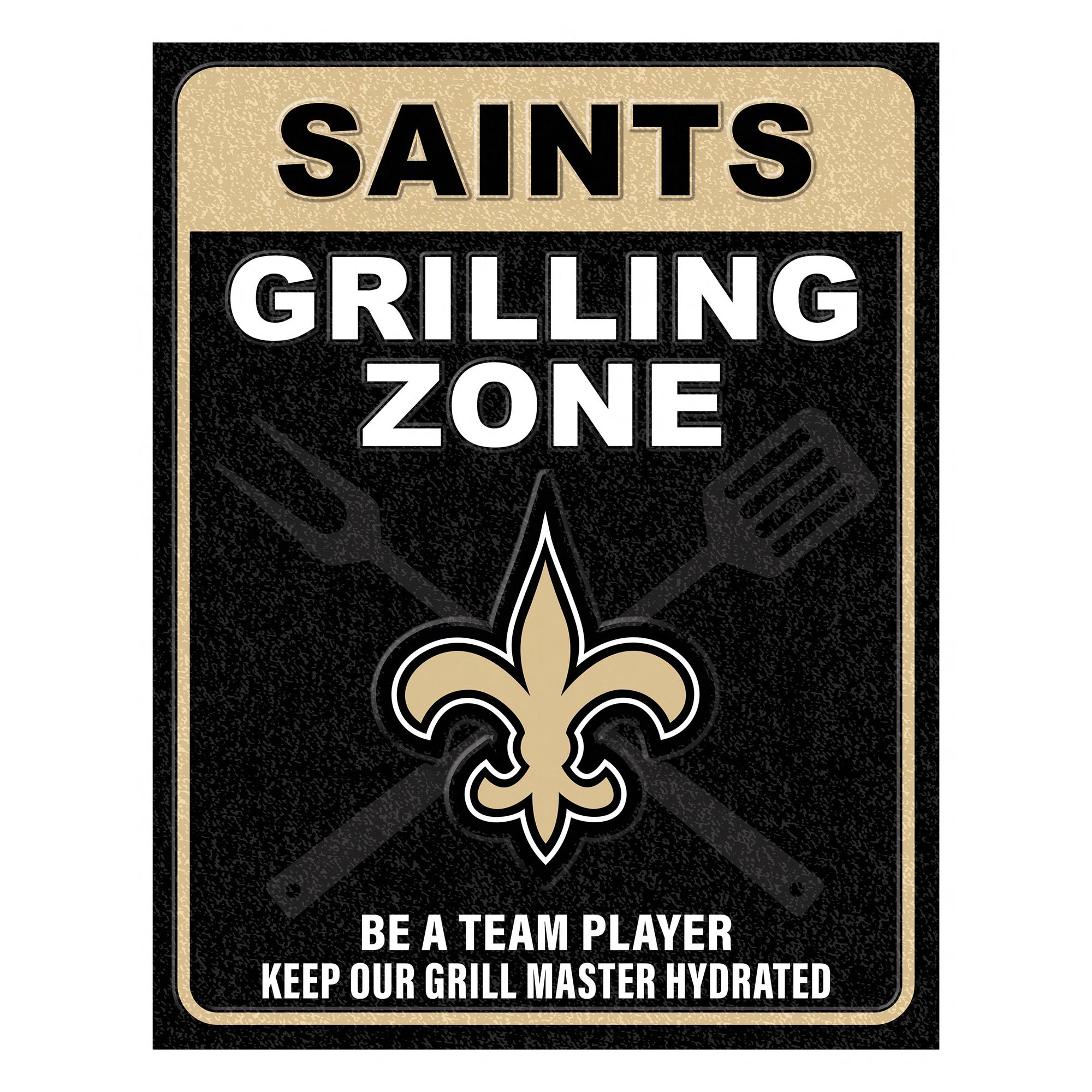 NFL Grill Zone Metal Sign