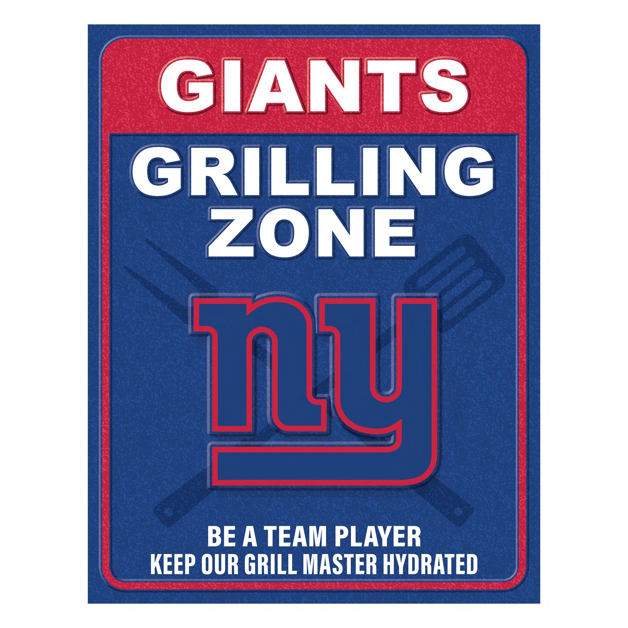 NFL Grill Zone Metal Sign