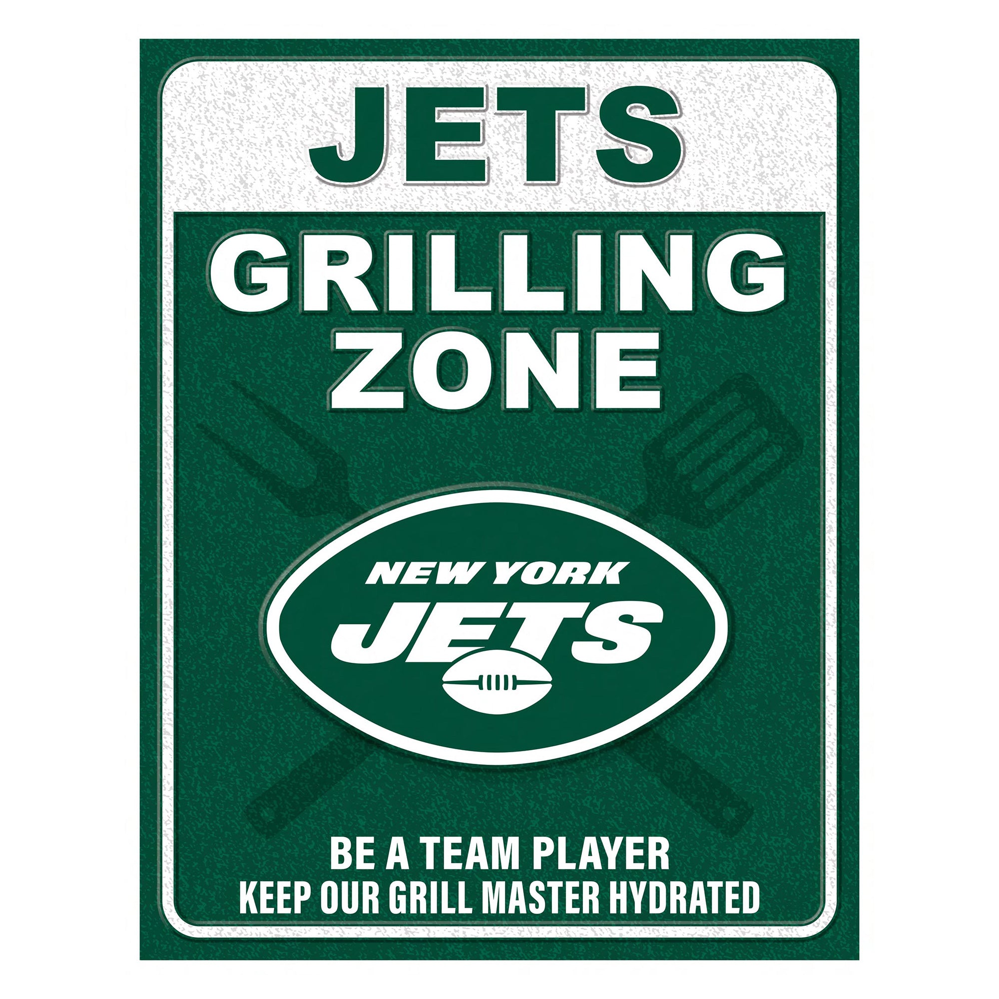 NFL Grill Zone Metal Sign