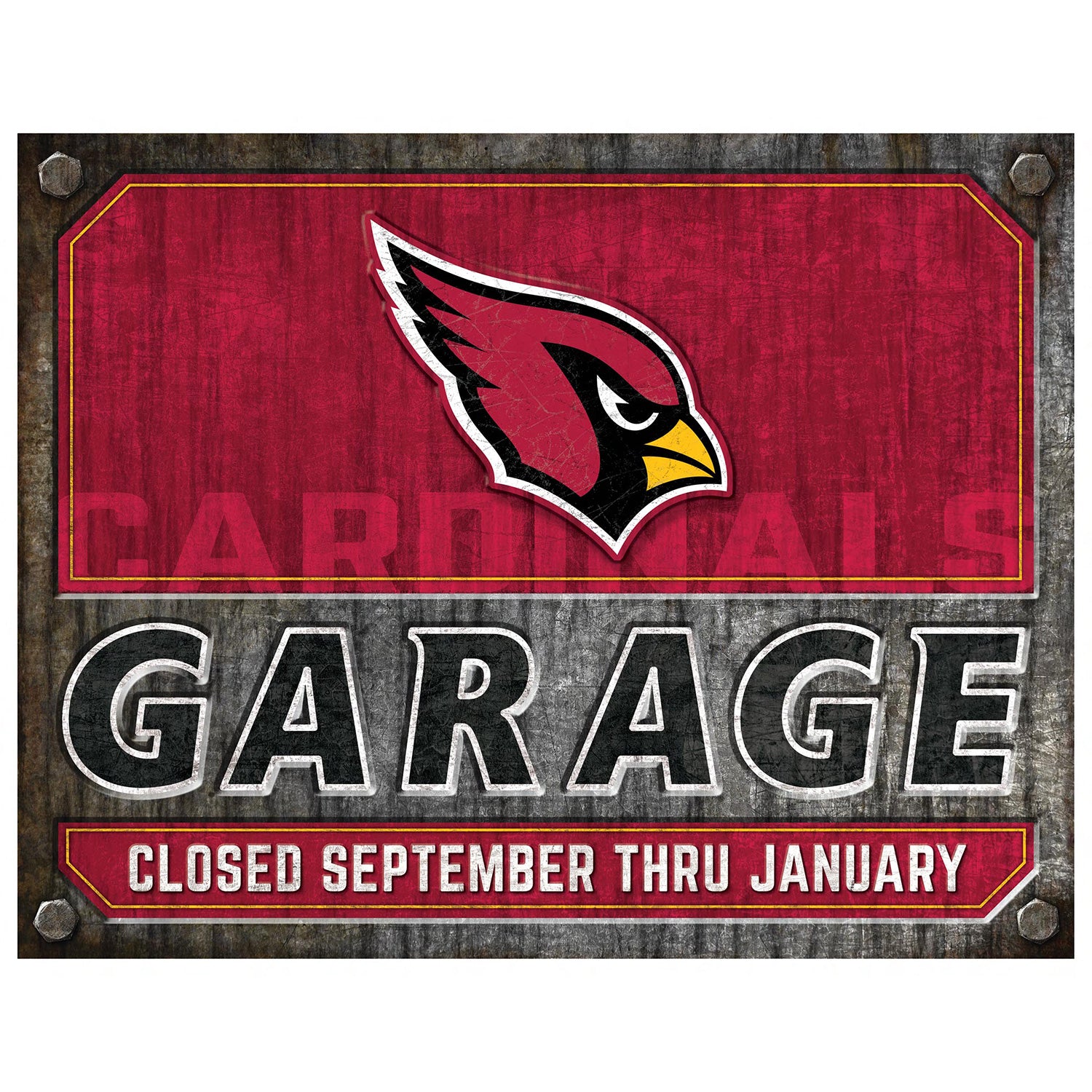 NFL Garage Metal Sign