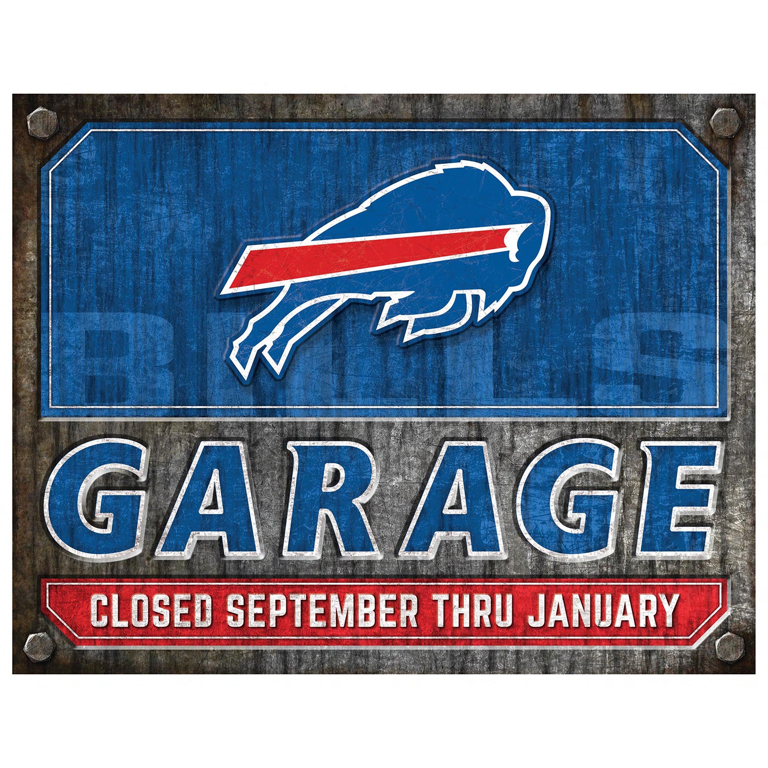 NFL Garage Metal Sign