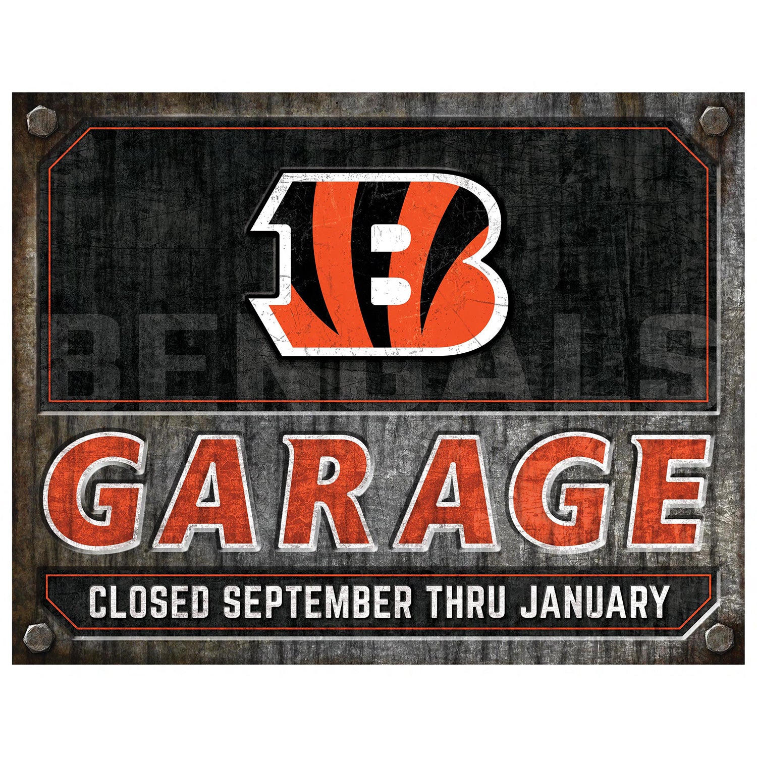 NFL Garage Metal Sign
