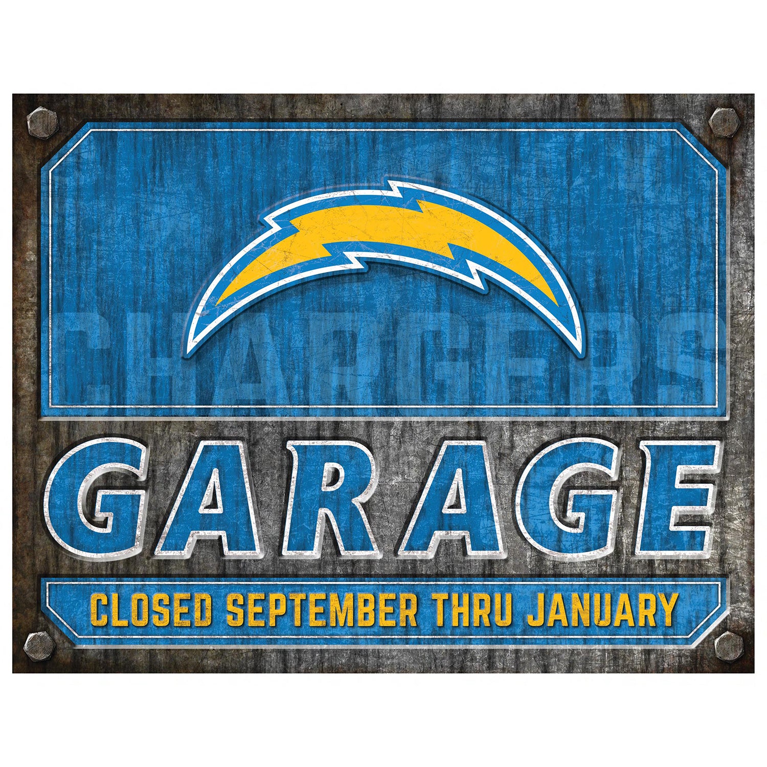 NFL Garage Metal Sign