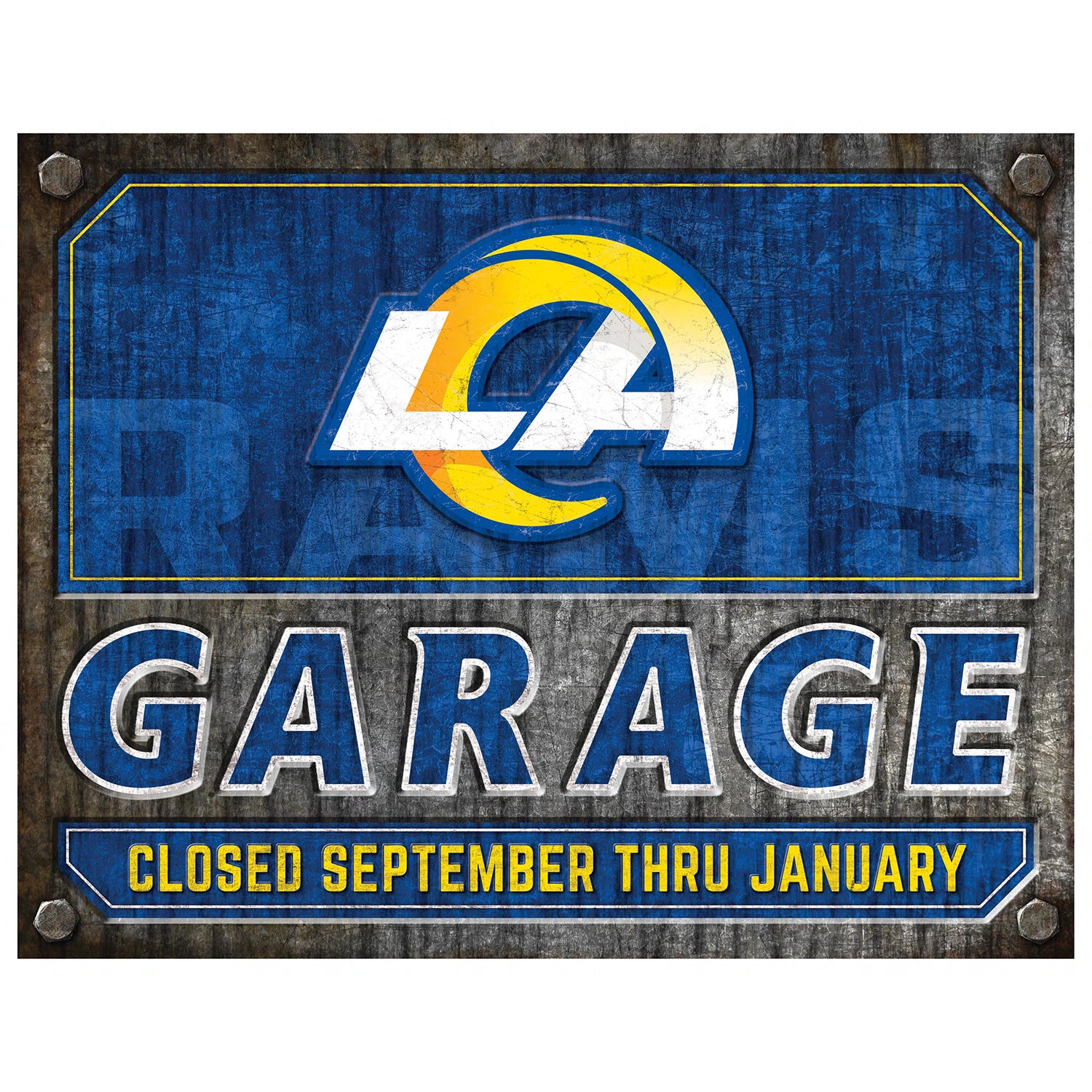 NFL Garage Metal Sign