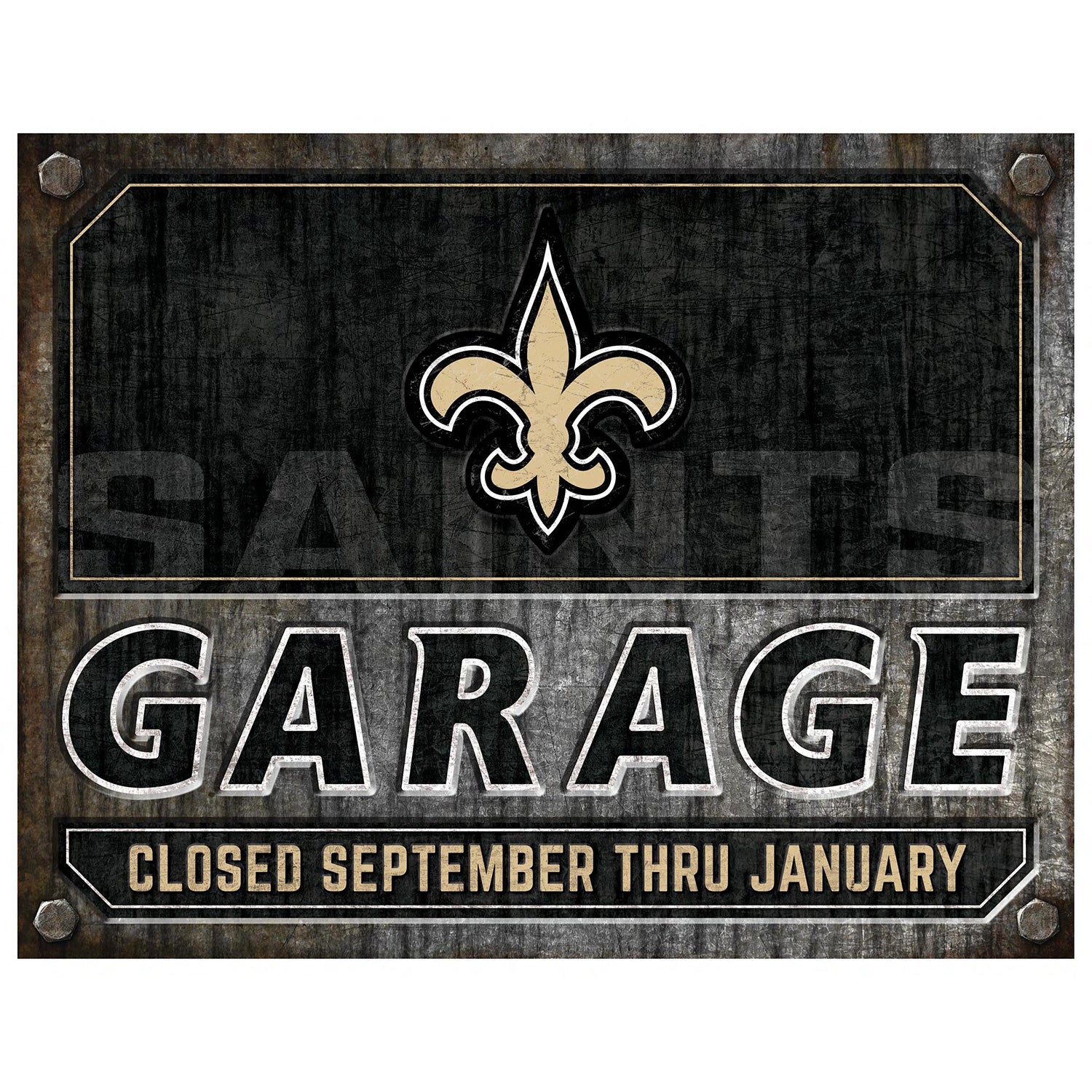 NFL Garage Metal Sign