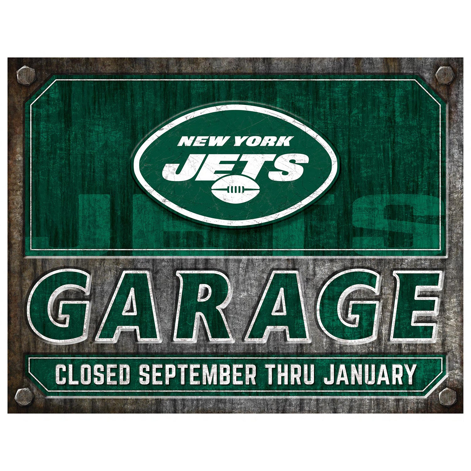 NFL Garage Metal Sign