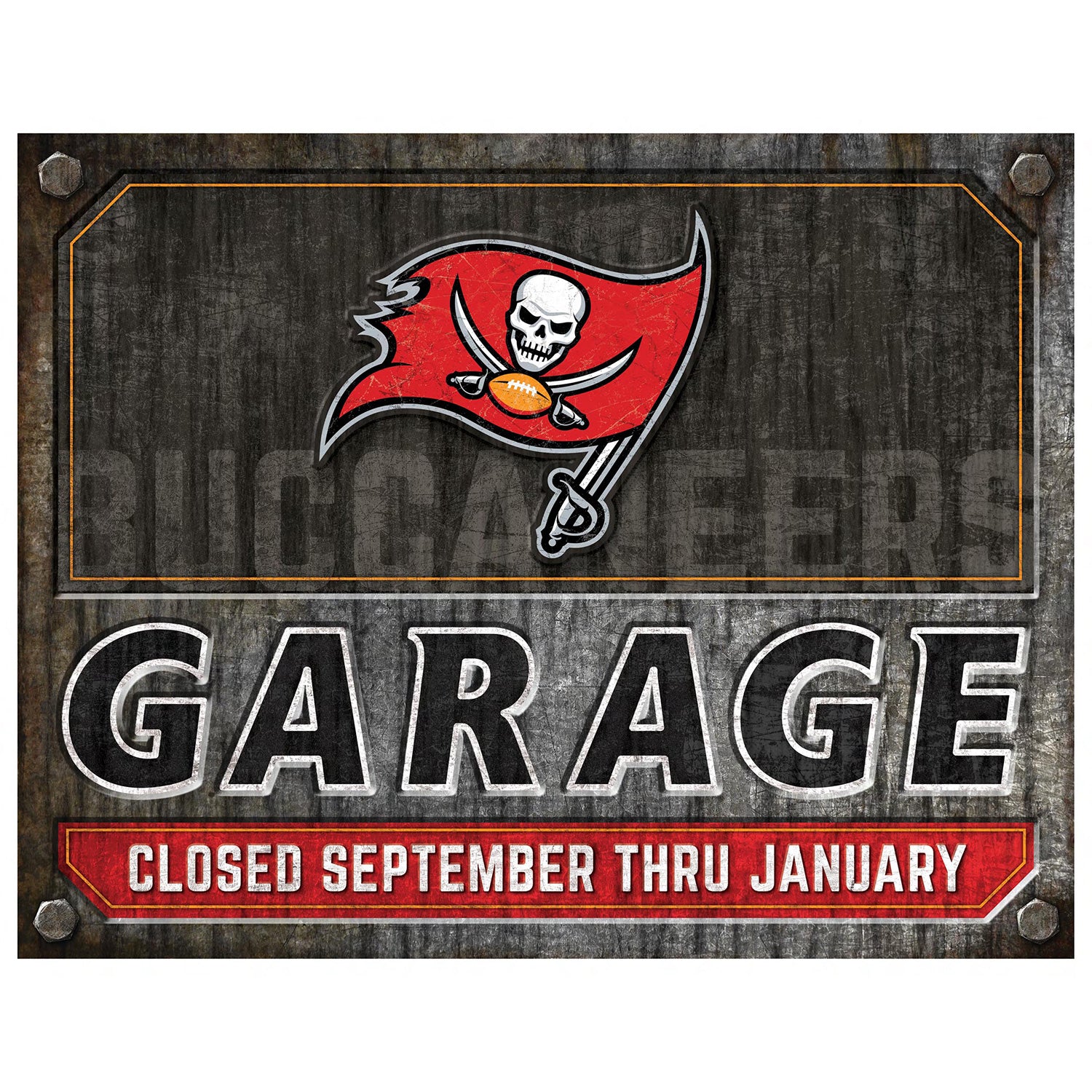 NFL Garage Metal Sign