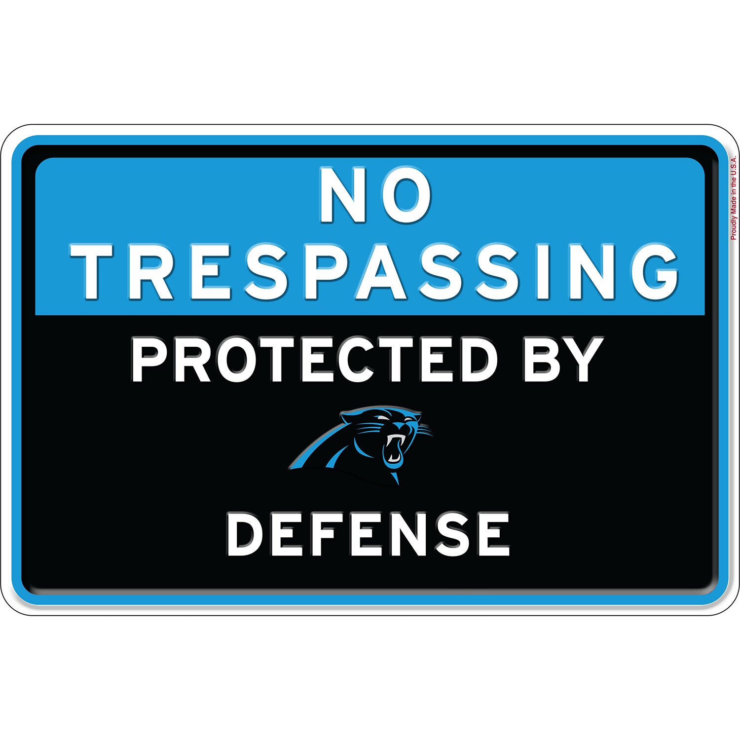 NFL No Trespassing Metal Sign