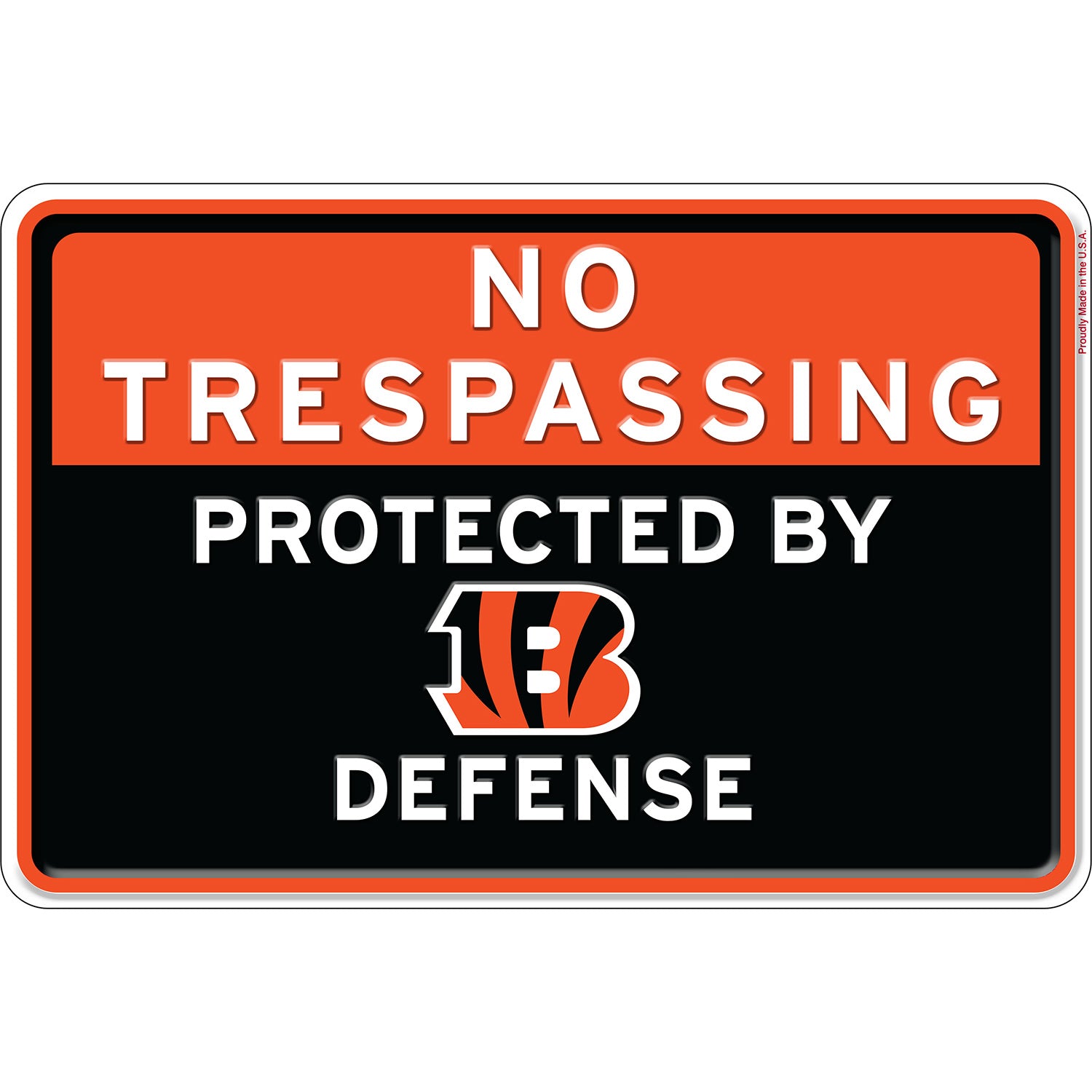 NFL No Trespassing Metal Sign
