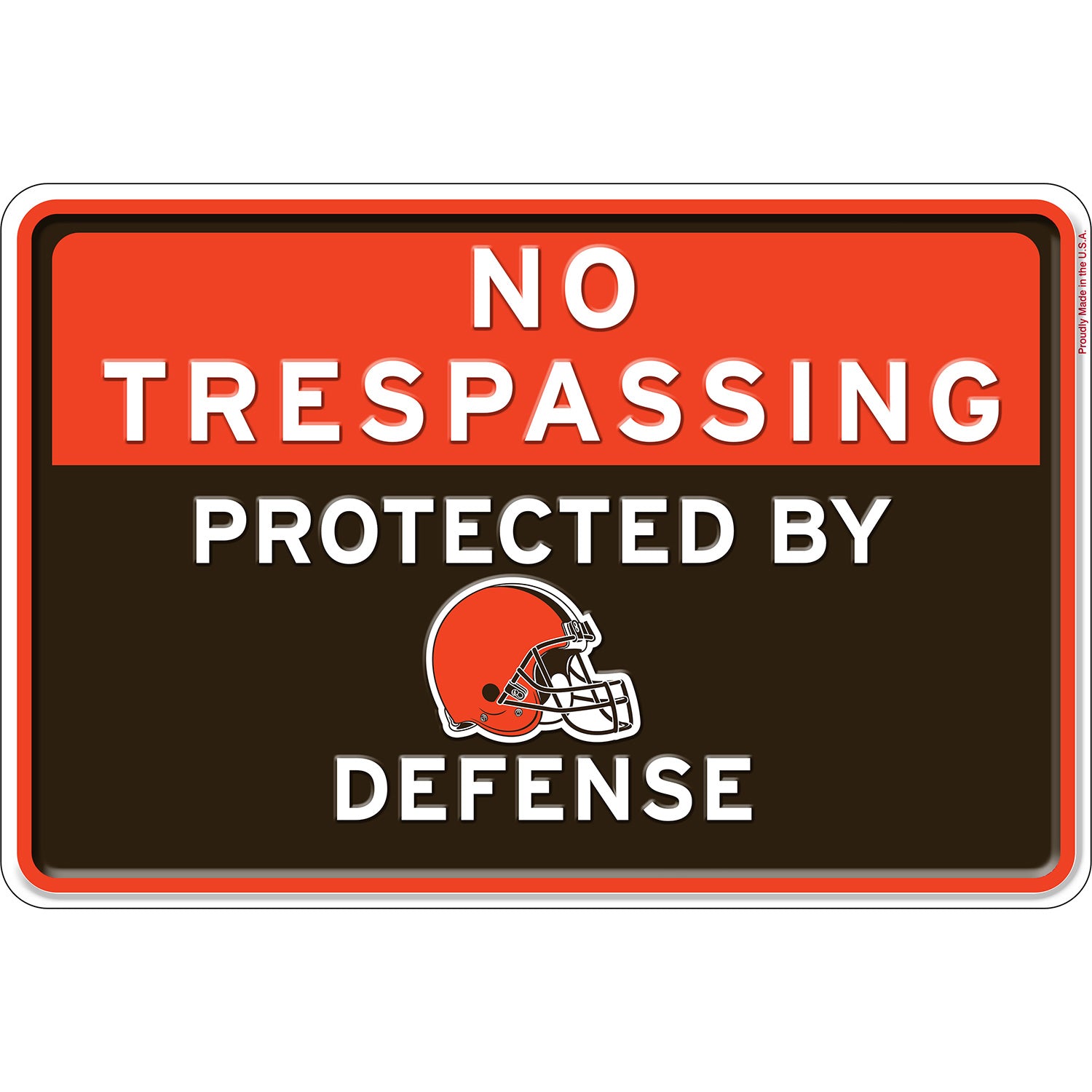 NFL No Trespassing Metal Sign