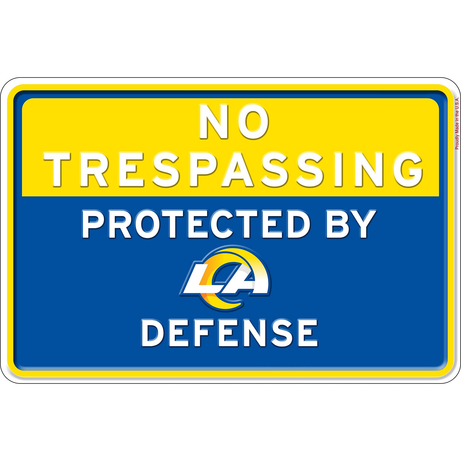 NFL No Trespassing Metal Sign