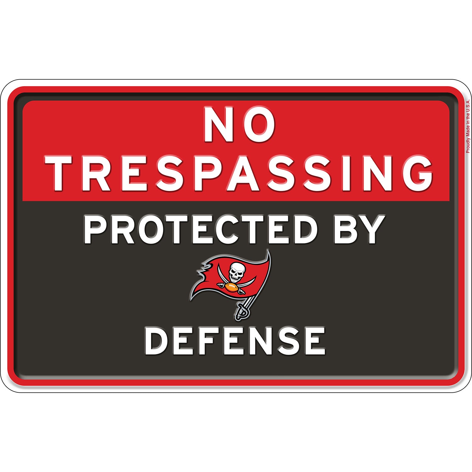 NFL No Trespassing Metal Sign