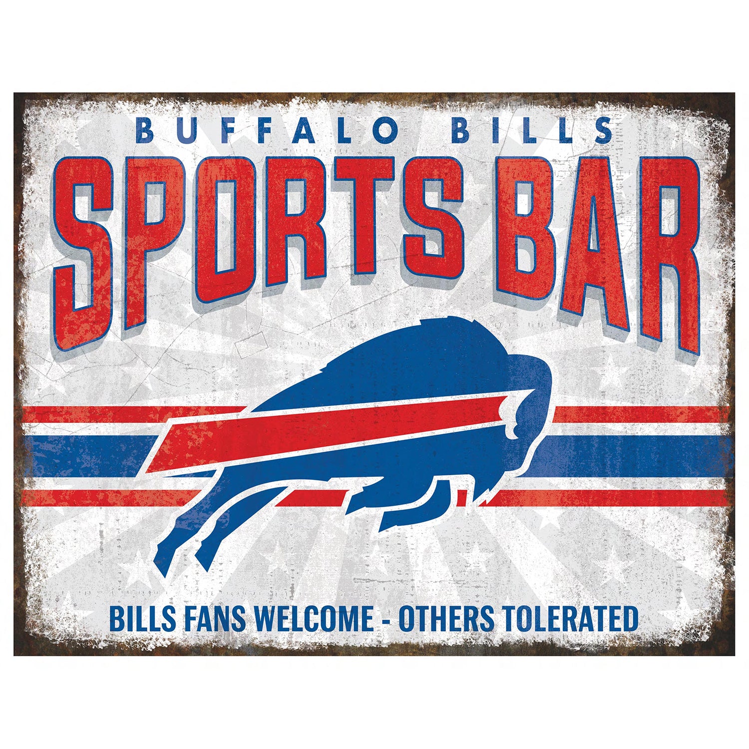 NFL Sports Bar Metal Sign