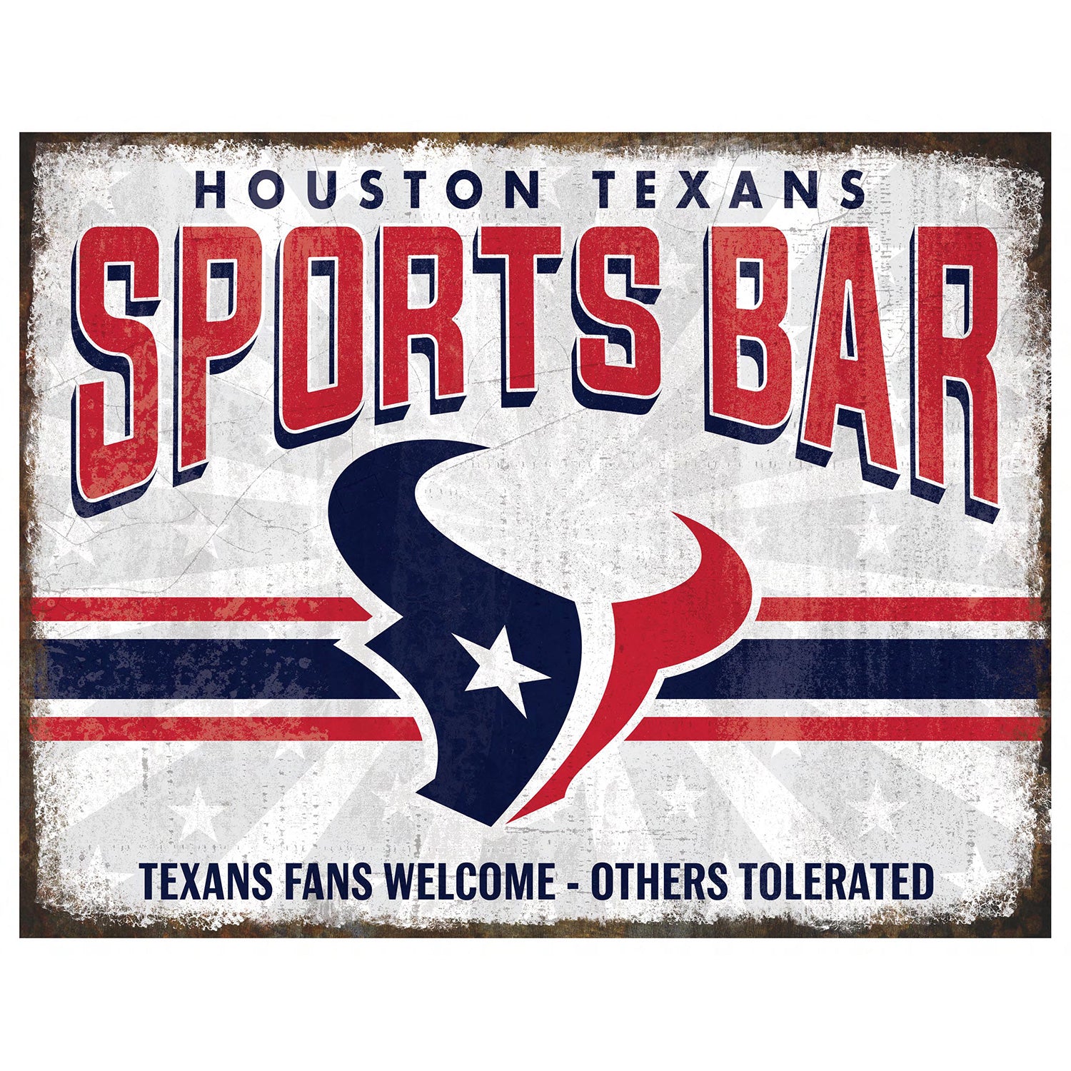 NFL Sports Bar Metal Sign