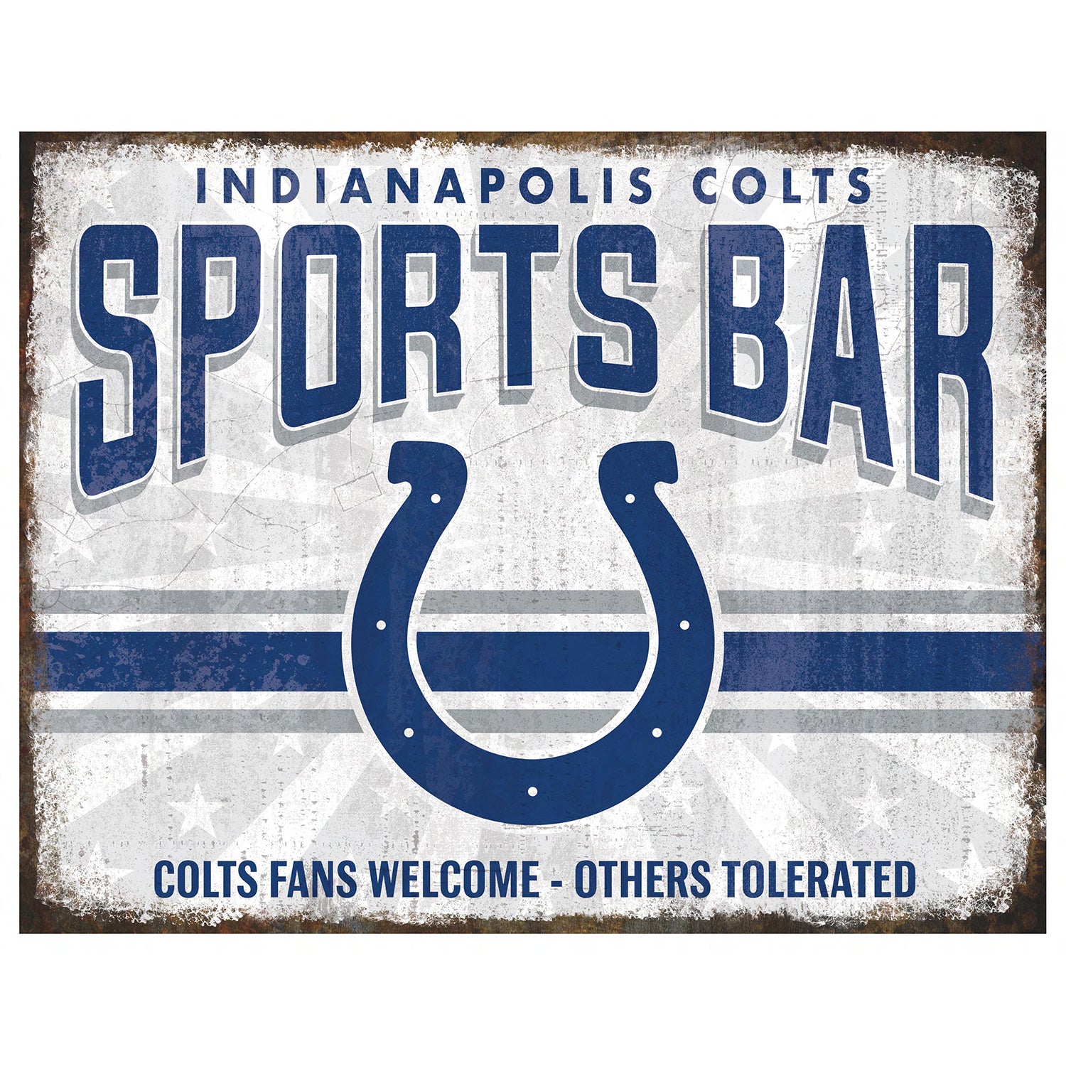 NFL Sports Bar Metal Sign