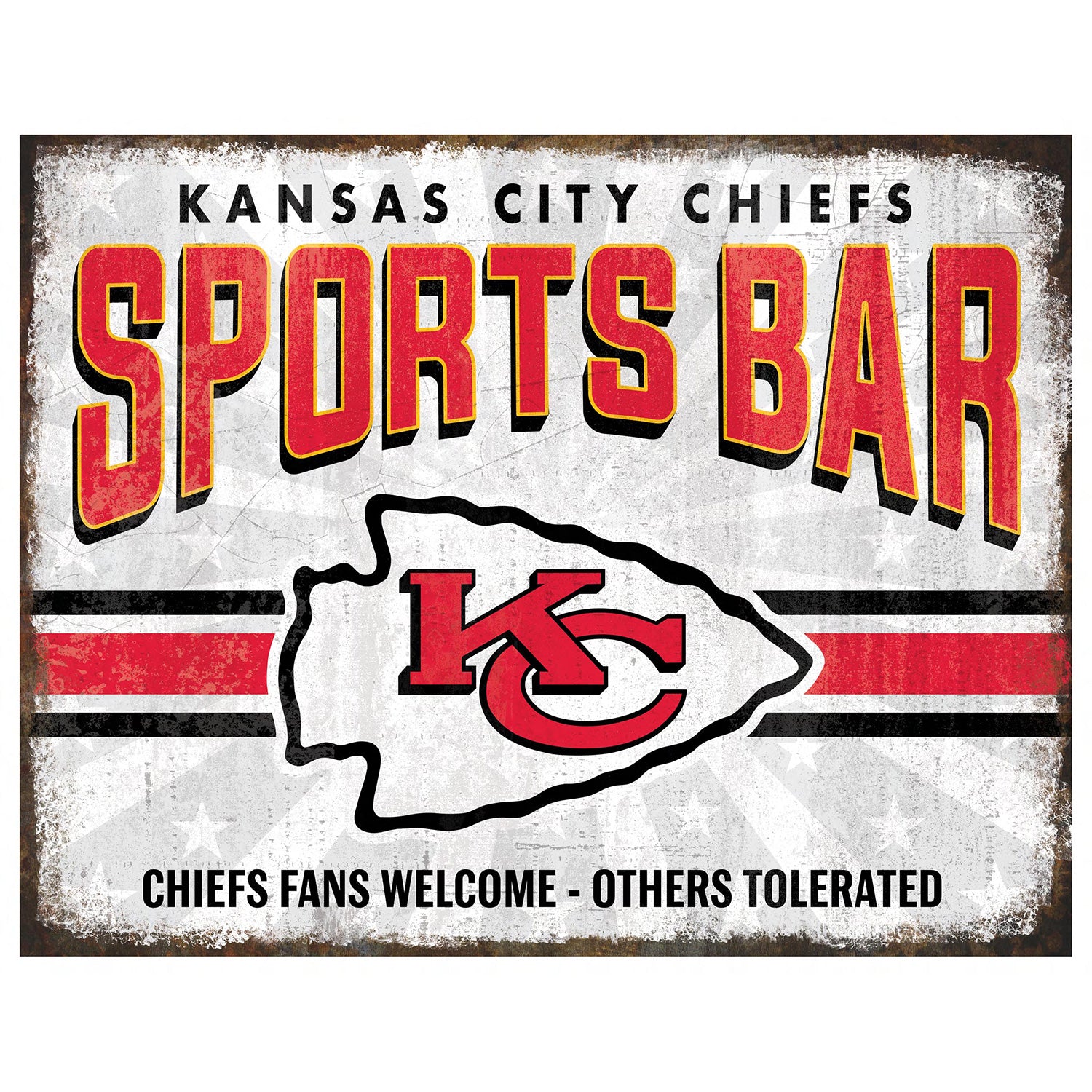 NFL Sports Bar Metal Sign