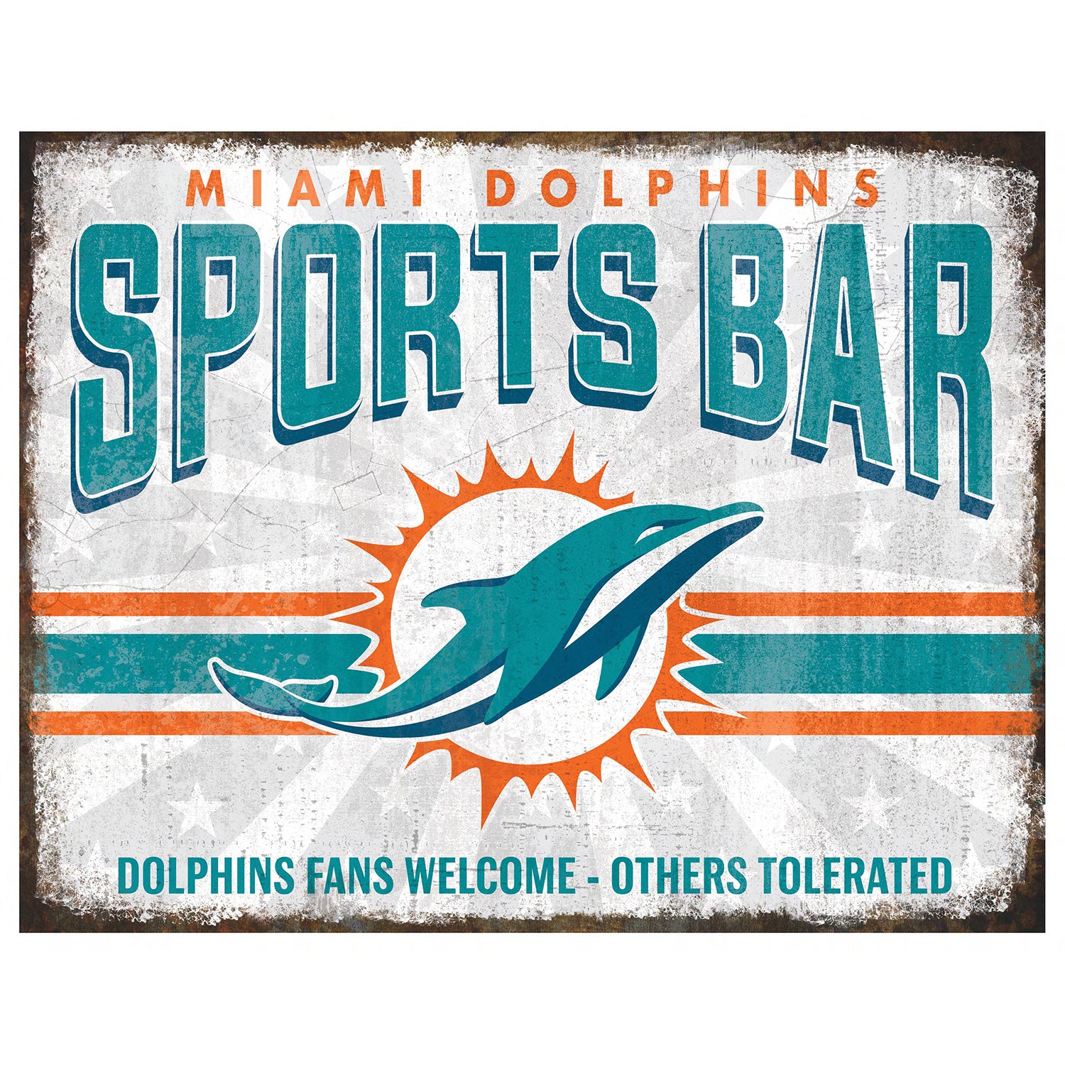 NFL Sports Bar Metal Sign