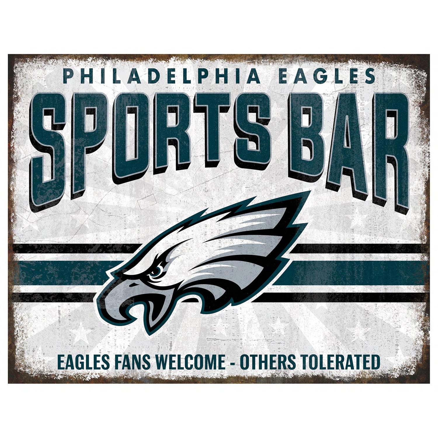 NFL Sports Bar Metal Sign