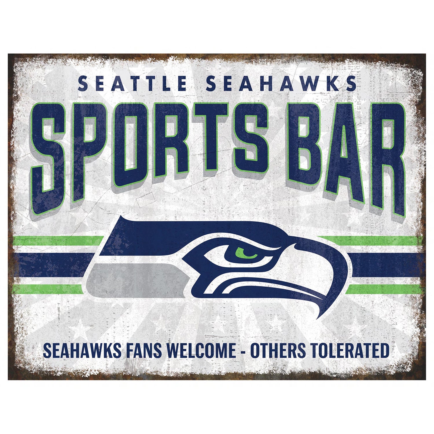 NFL Sports Bar Metal Sign