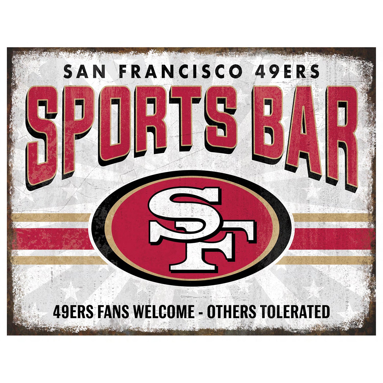 NFL Sports Bar Metal Sign