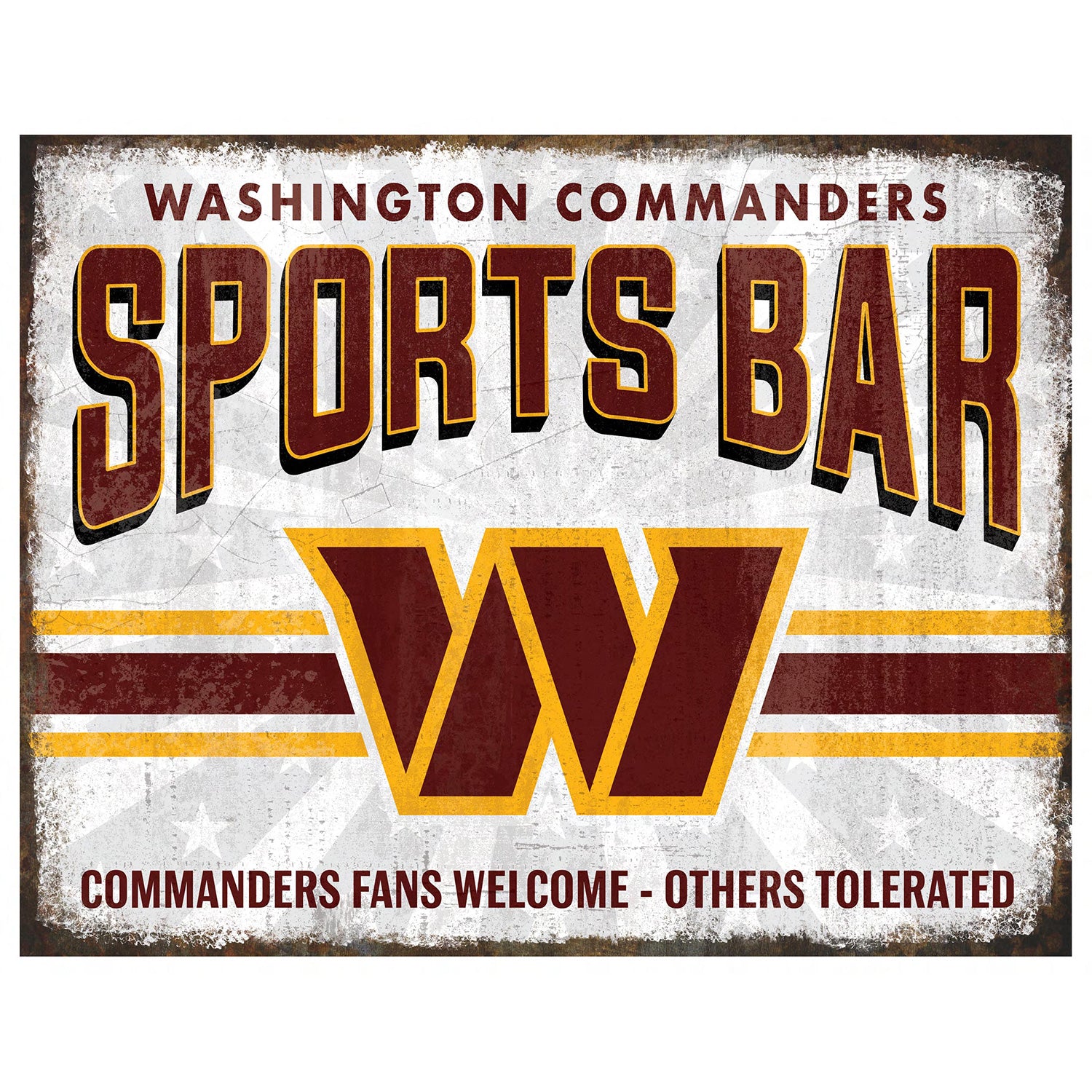 NFL Sports Bar Metal Sign