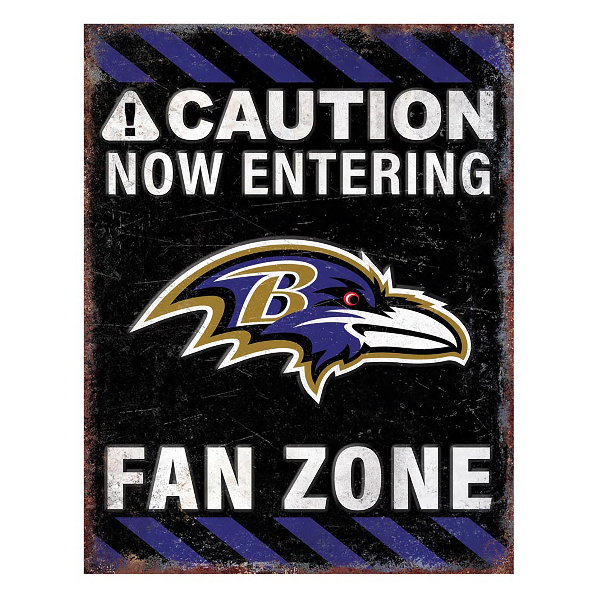 NFL Fan Zone Metal Sign