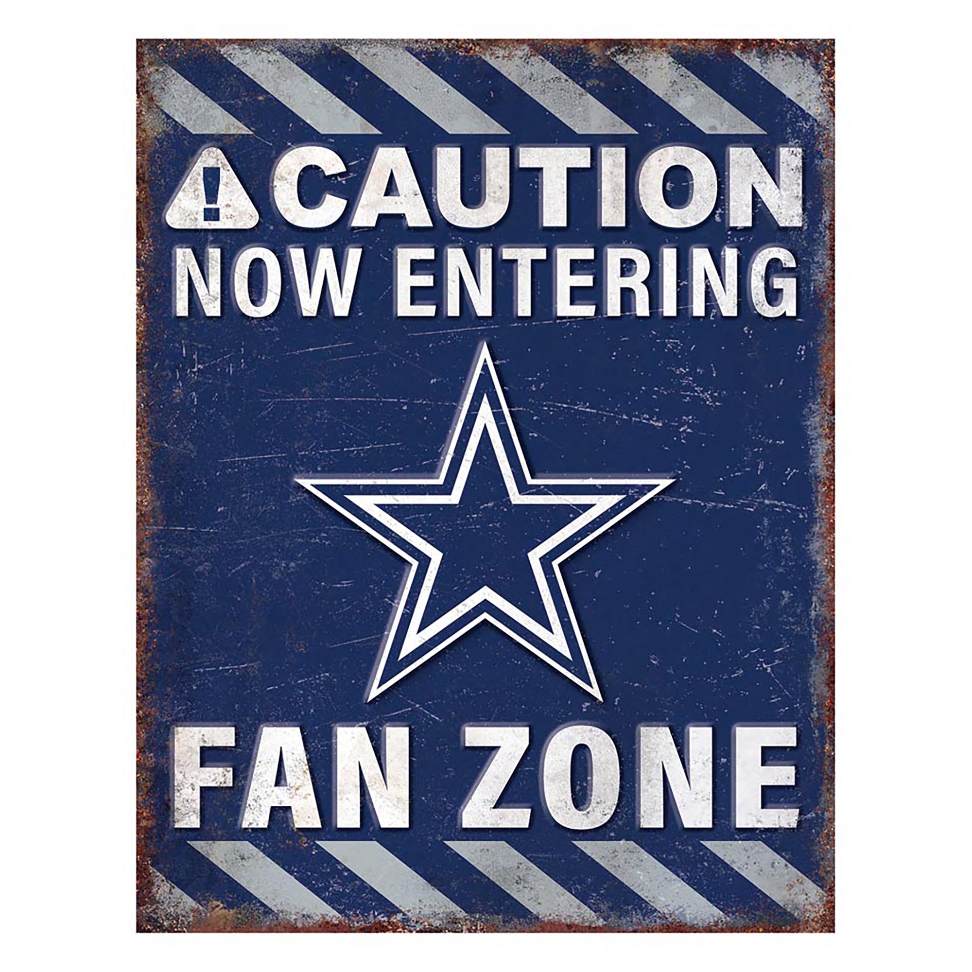 NFL Fan Zone Metal Sign