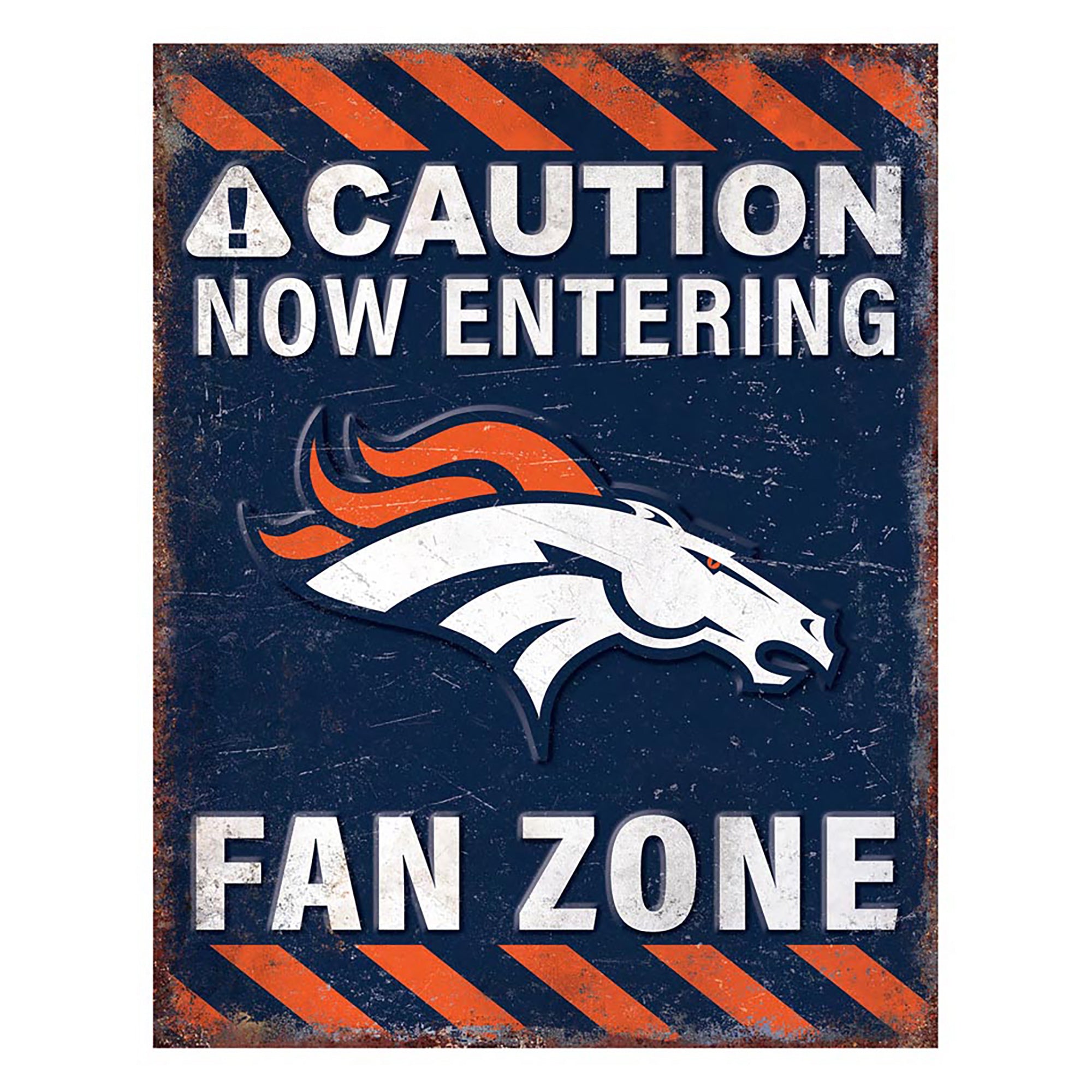 NFL Fan Zone Metal Sign