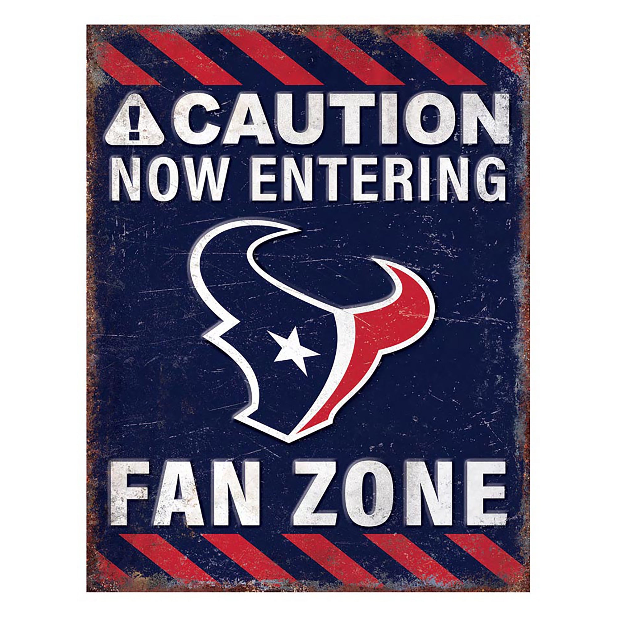 NFL Fan Zone Metal Sign