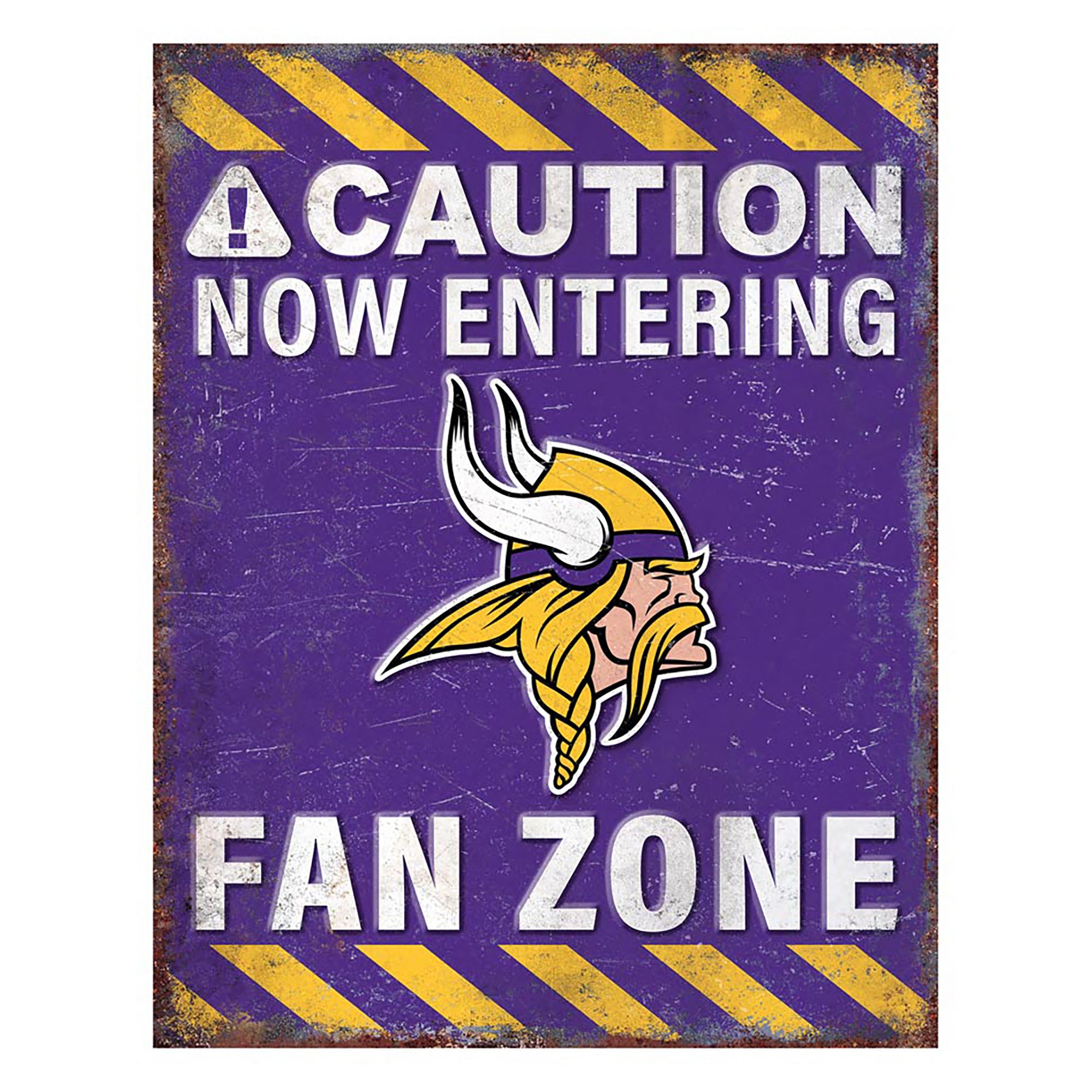NFL Fan Zone Metal Sign