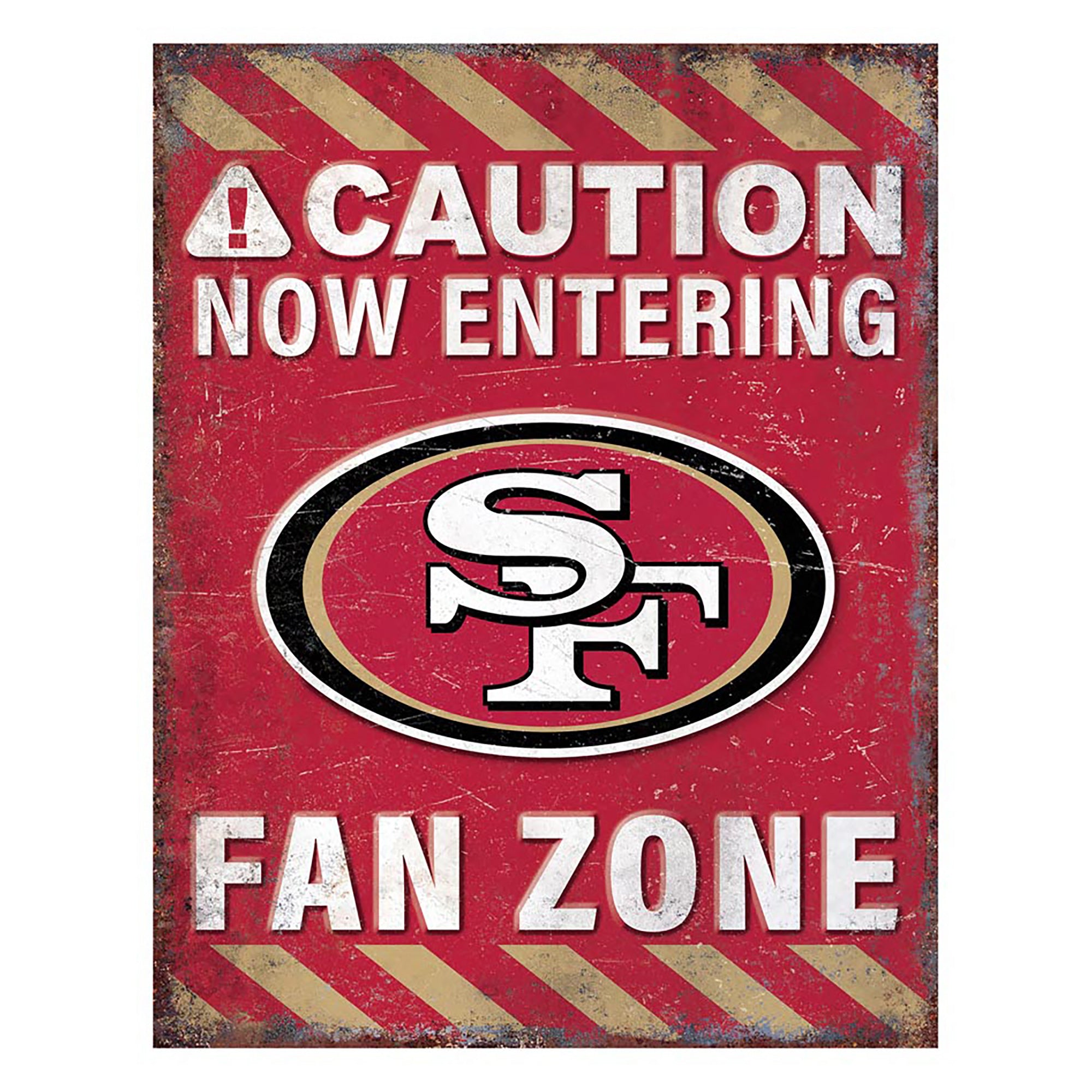 NFL Fan Zone Metal Sign
