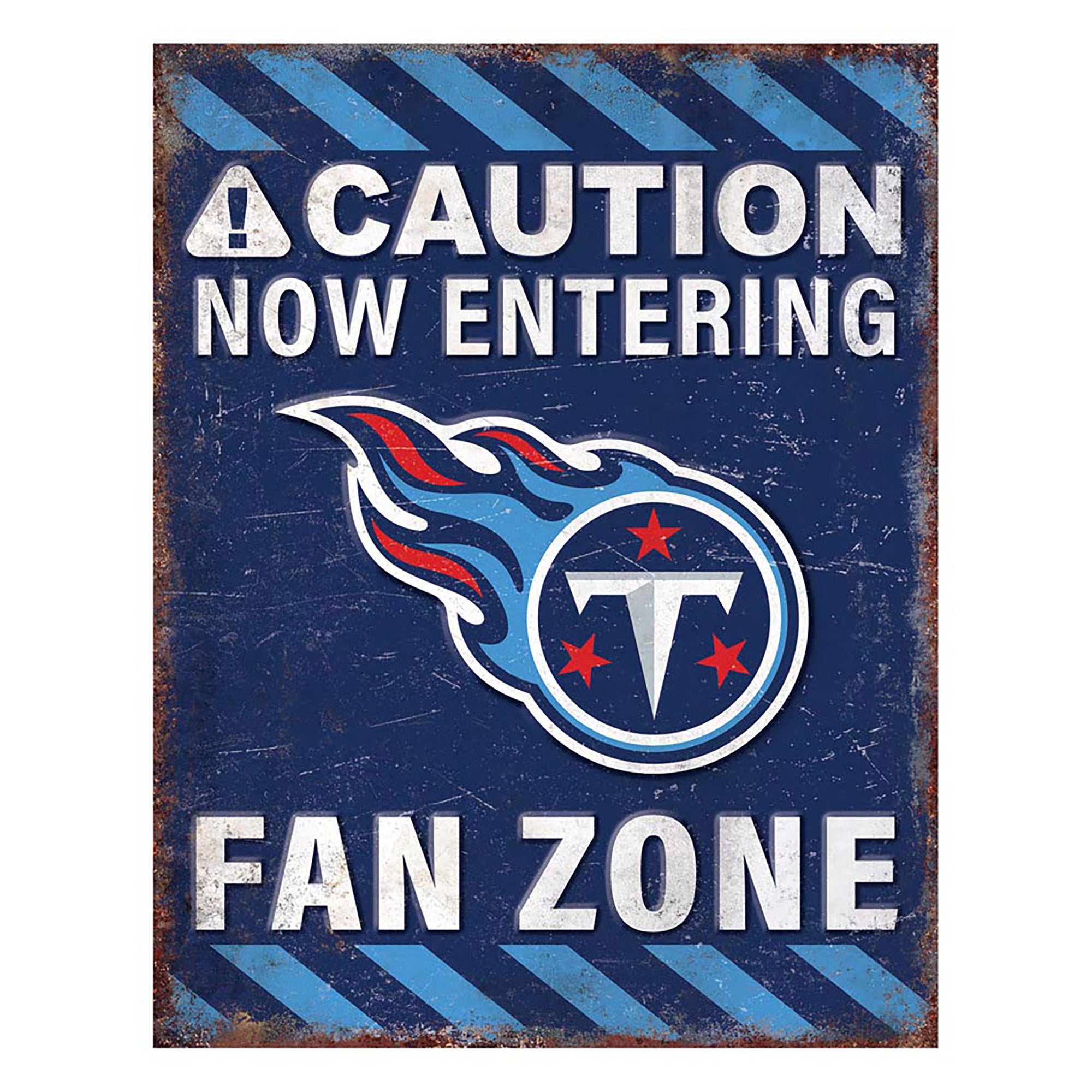 NFL Fan Zone Metal Sign