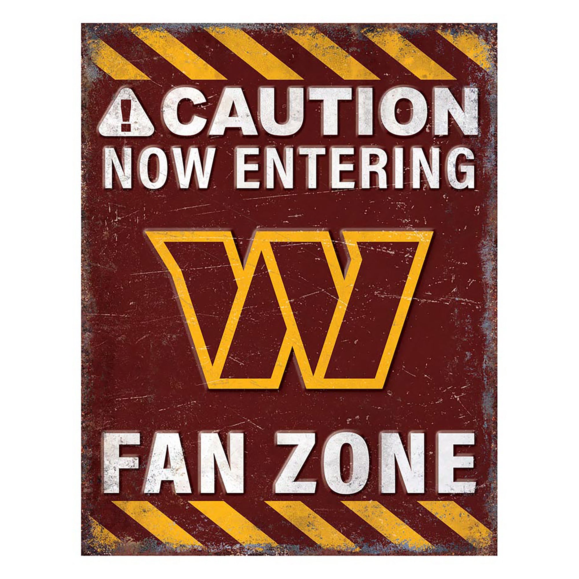 NFL Fan Zone Metal Sign