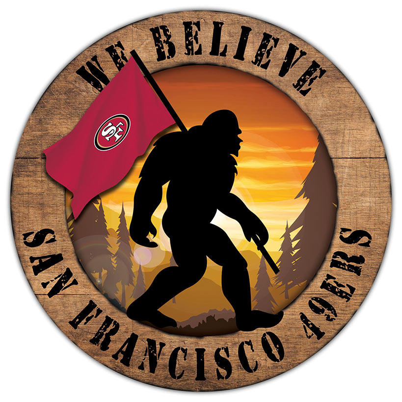 NFL We Believe Bigfoot Sign
