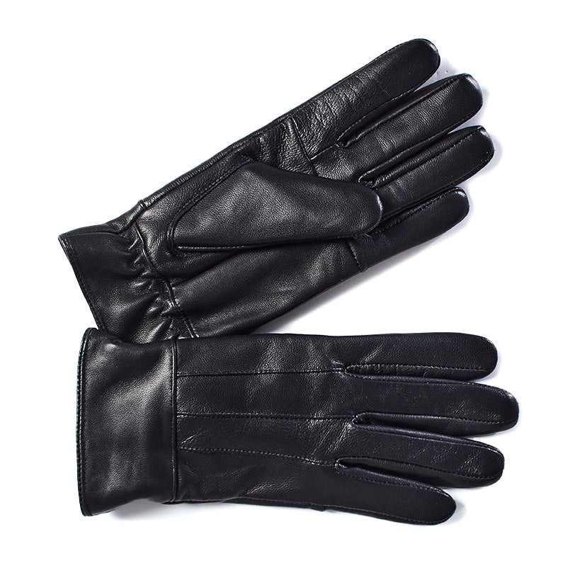 Fleece-Lined Leather Gloves