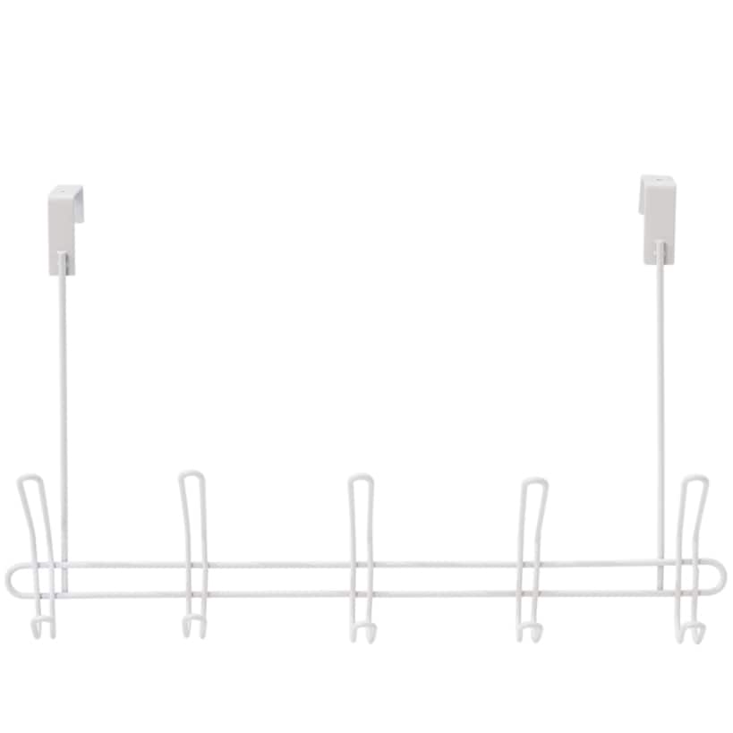 Over-the-Door 5-Hook Rack - Closet or Bedroom