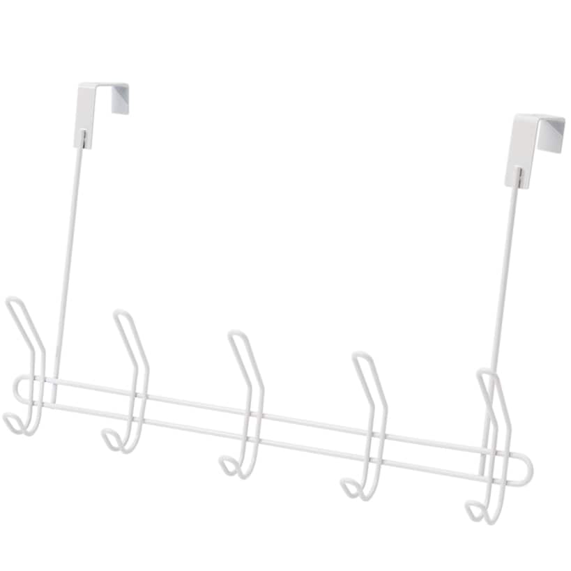 Over-the-Door 5-Hook Rack - Closet or Bedroom