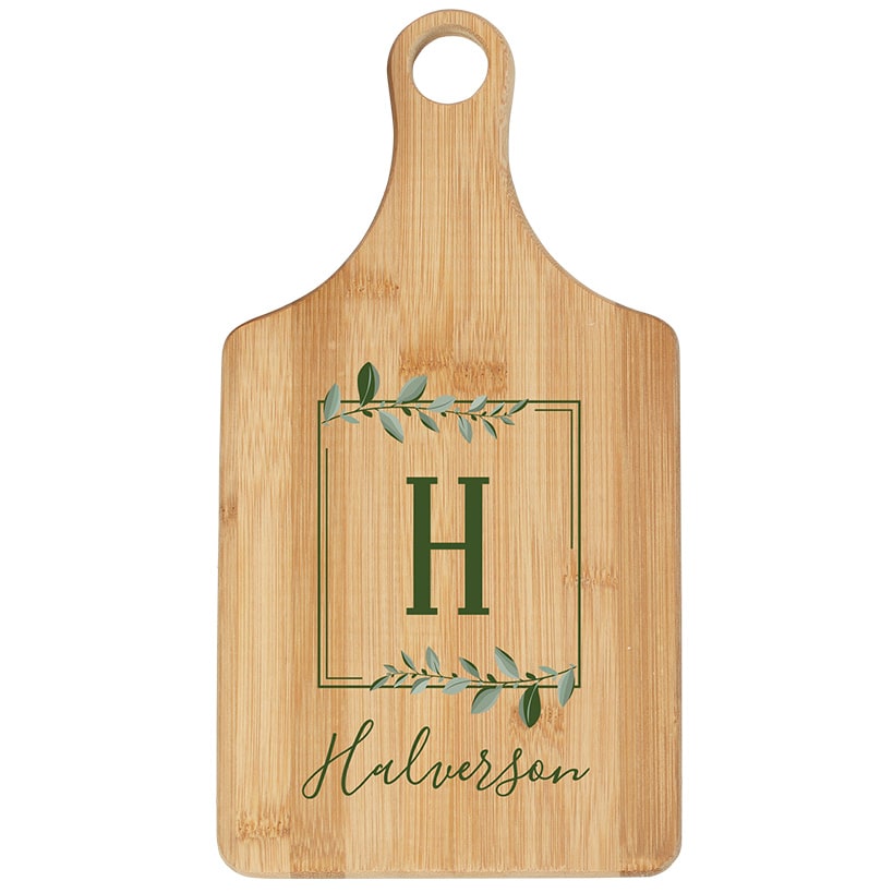 Personalized Family Name Paddle Cutting Boards
