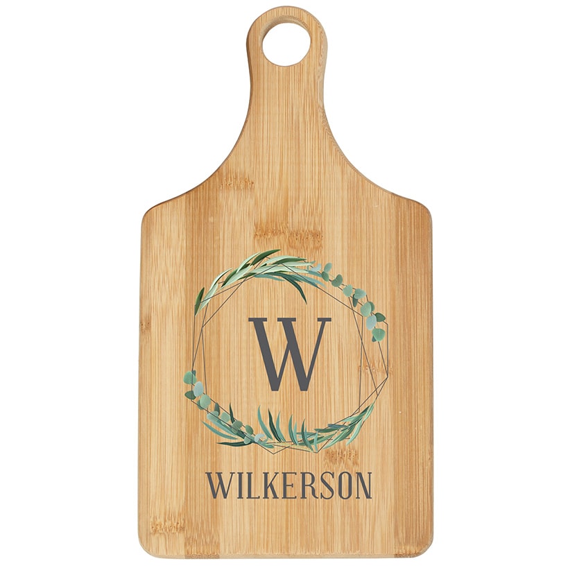 Personalized Family Name Paddle Cutting Boards